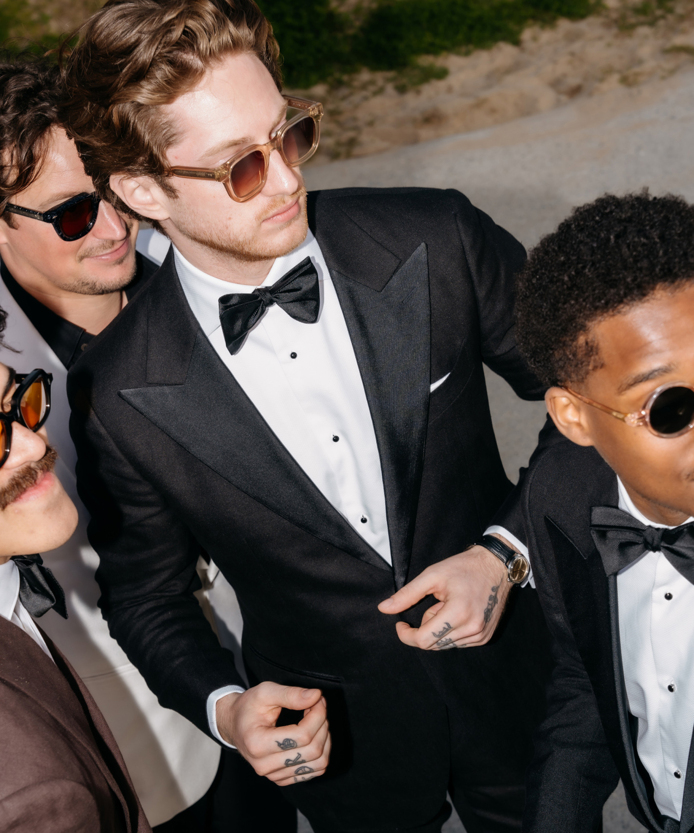 Different kind of wedding suits for men for various wedding dress codes, from blacktie tuxedos to three-piece suits available at Suitsupply. 