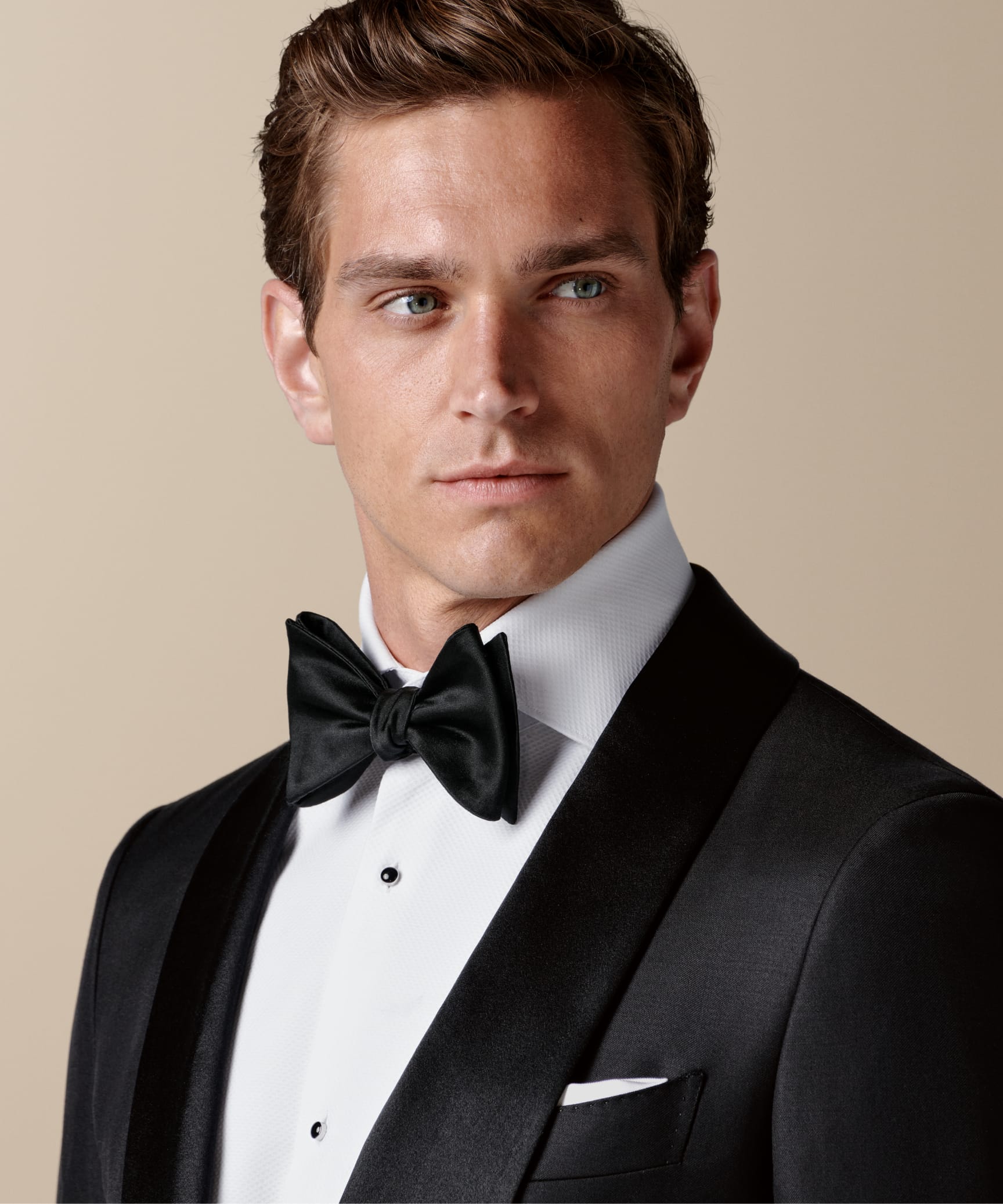 Black Tailored Fit Tuxedo Suit Tuxedo Collection