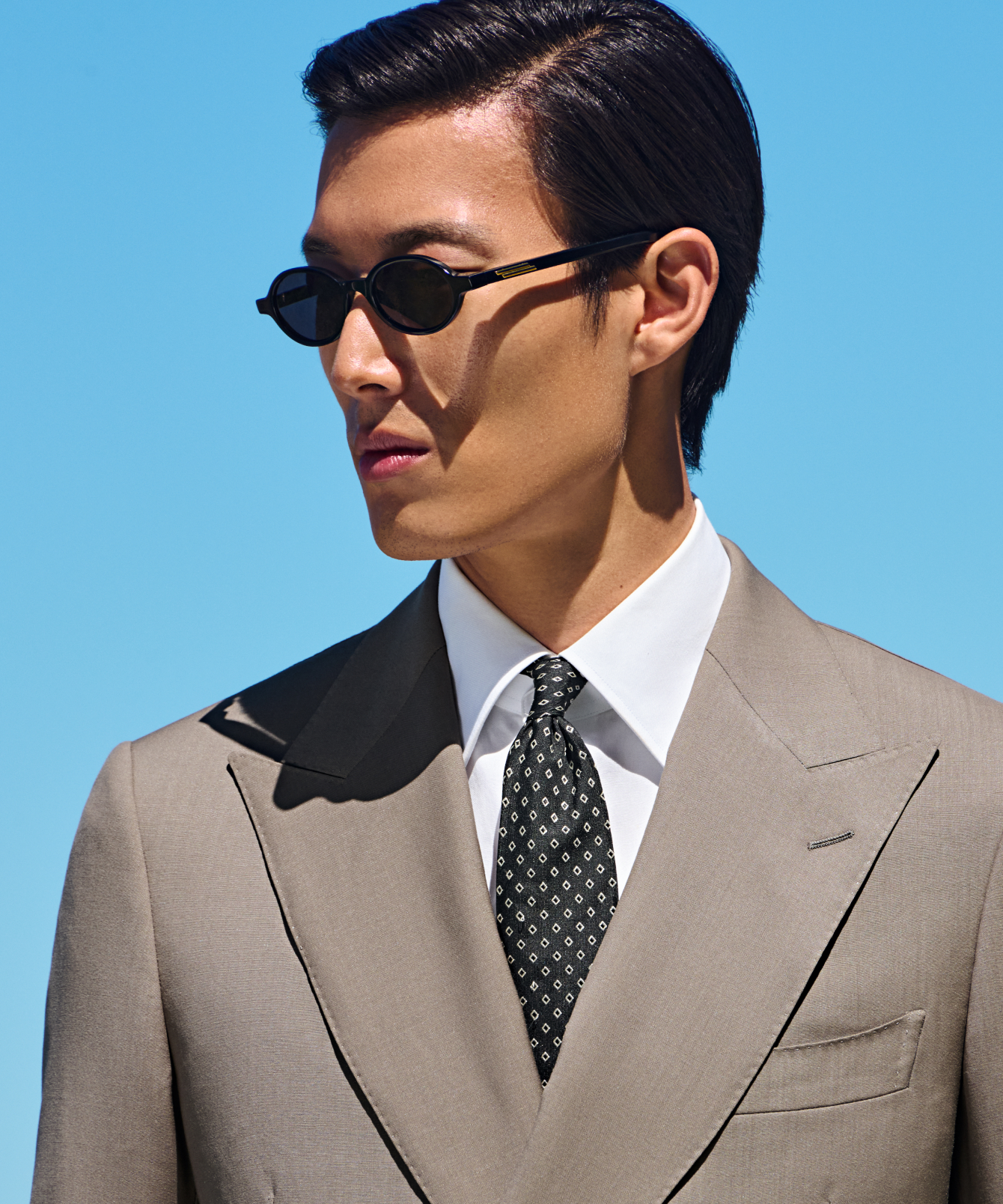 네이비 테일러드 핏 Havana 수트 비즈니스