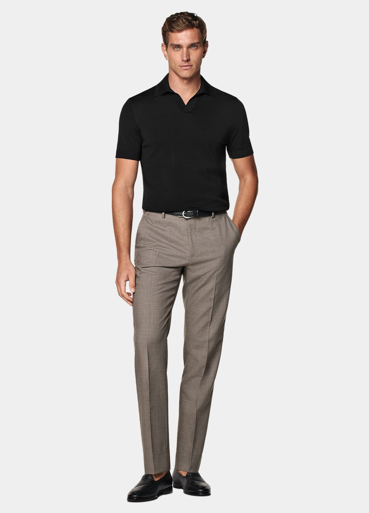 Buttonless Polo