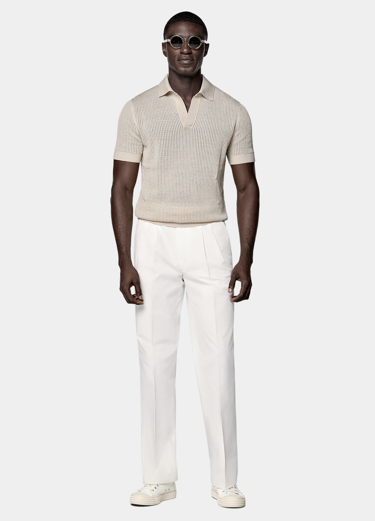 Buttonless Polo