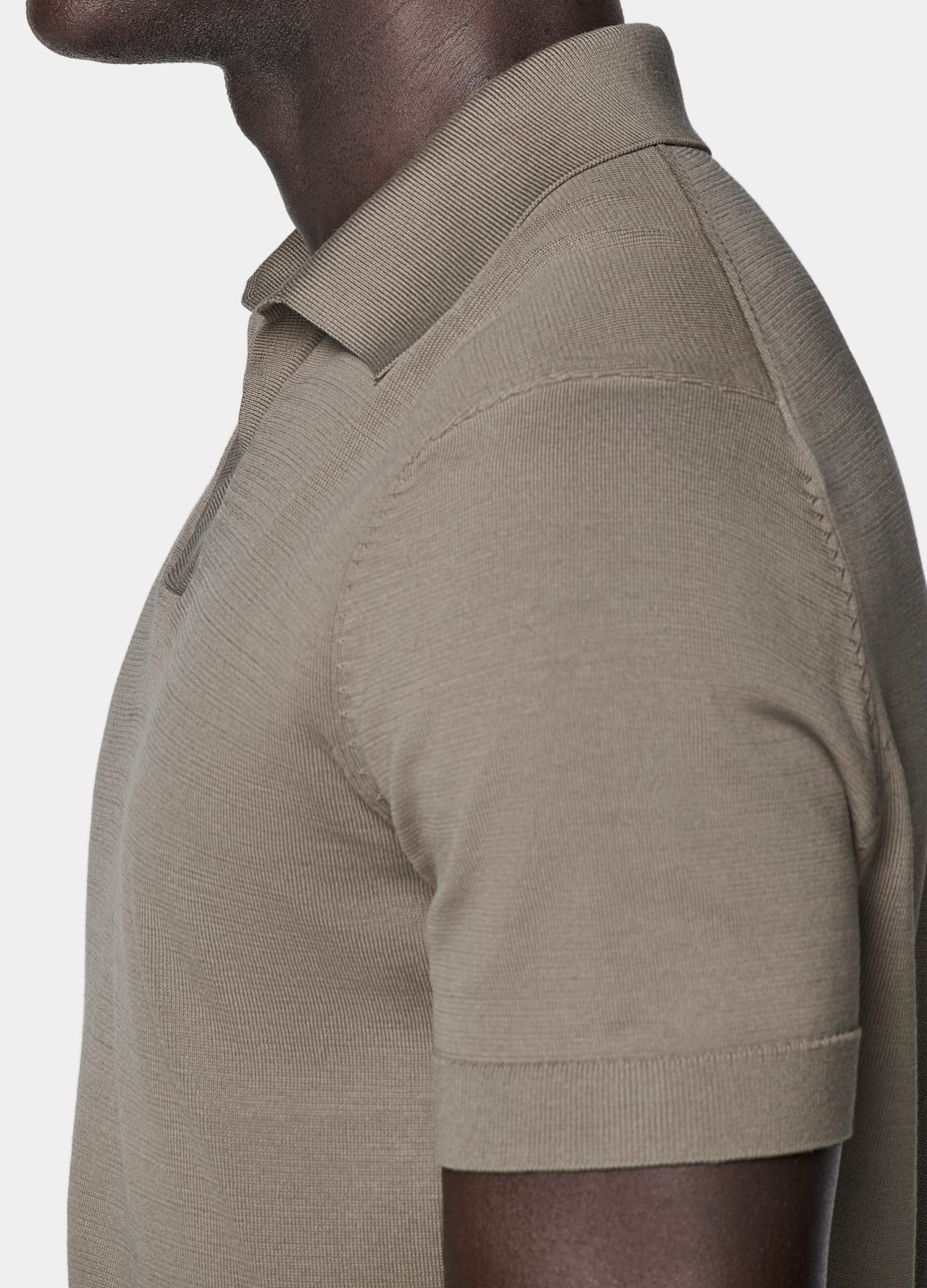 Buttonless Polo