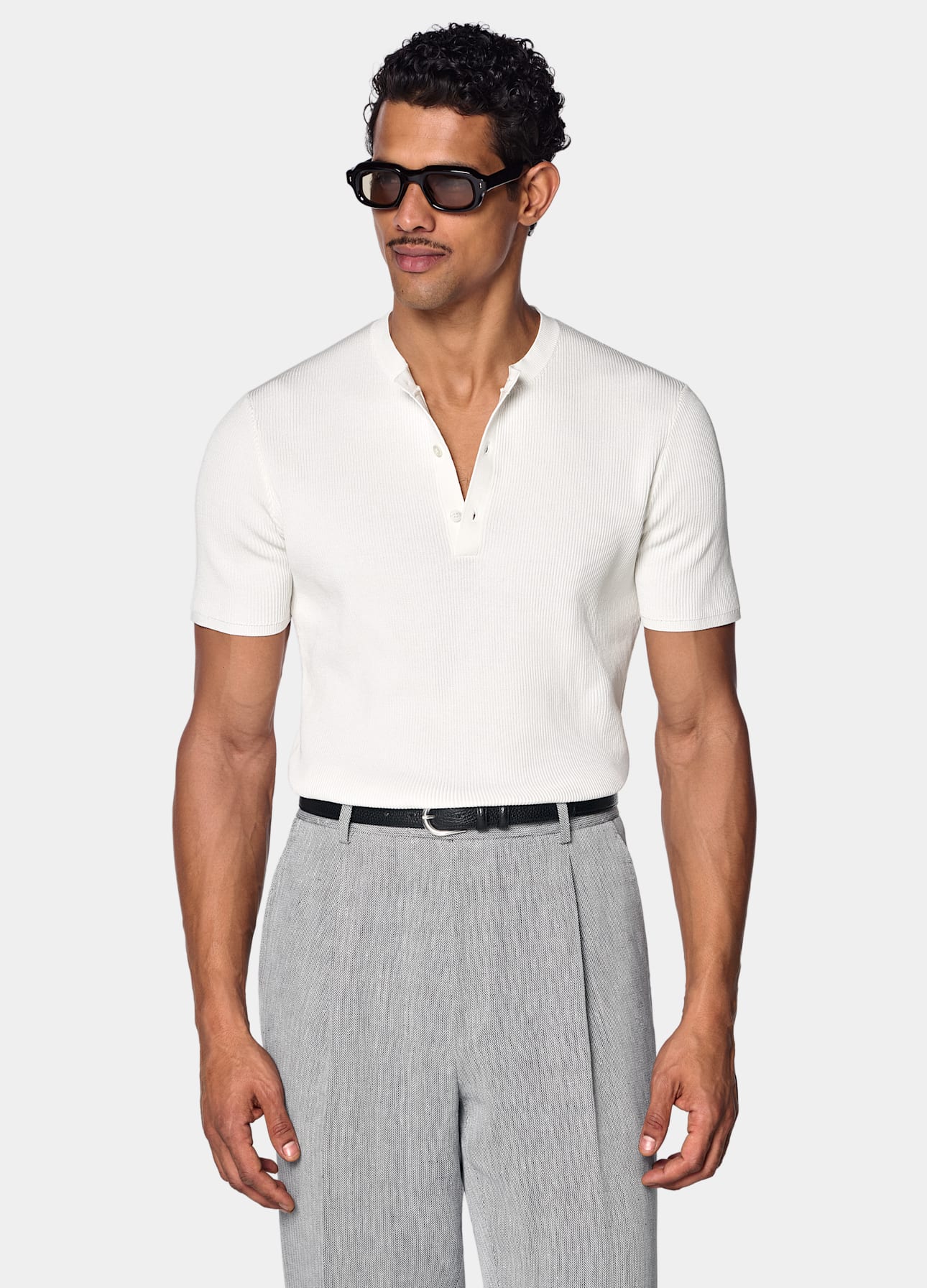 Short Sleeve Henley