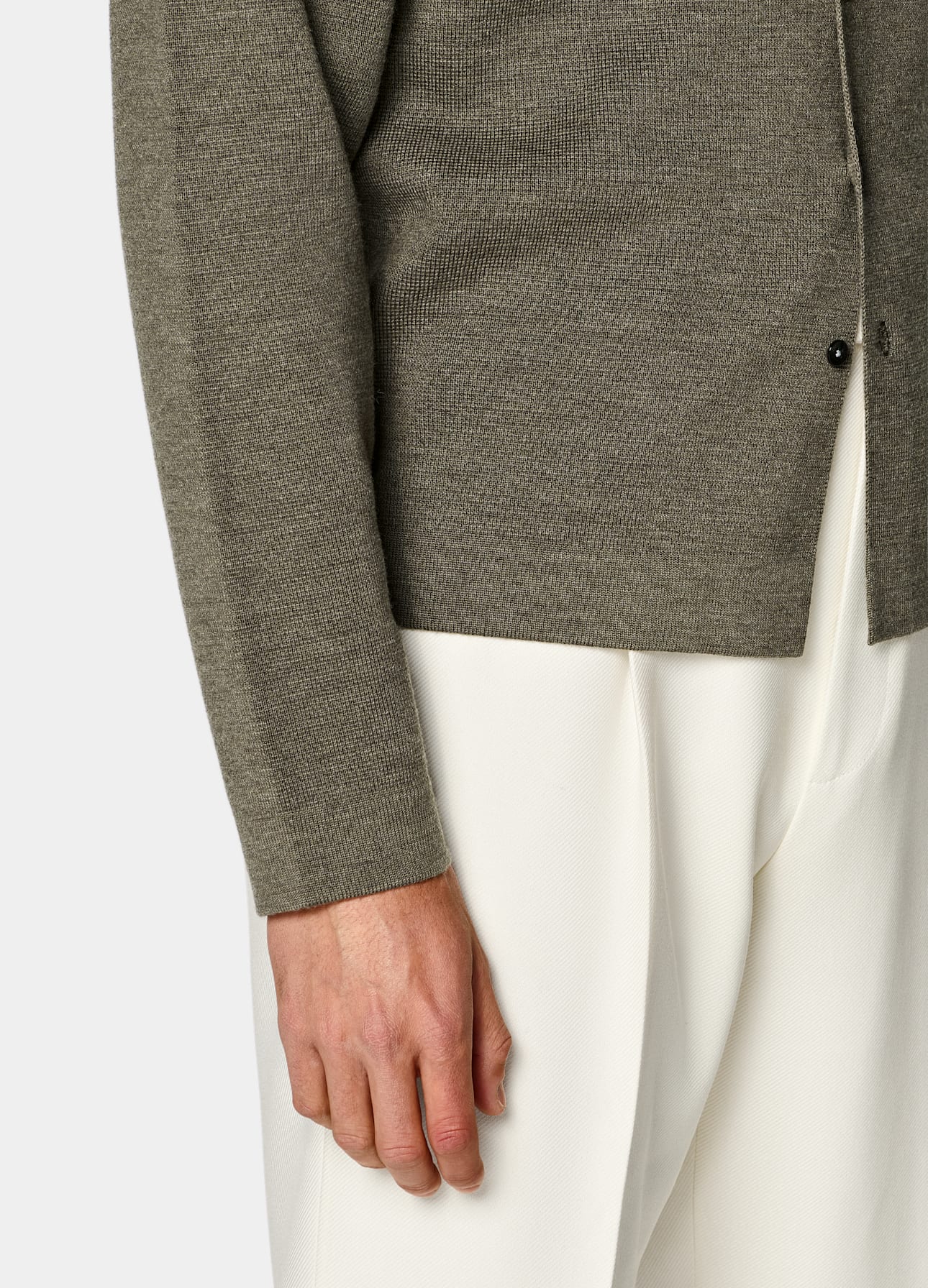Long Sleeve Polo Cardigan