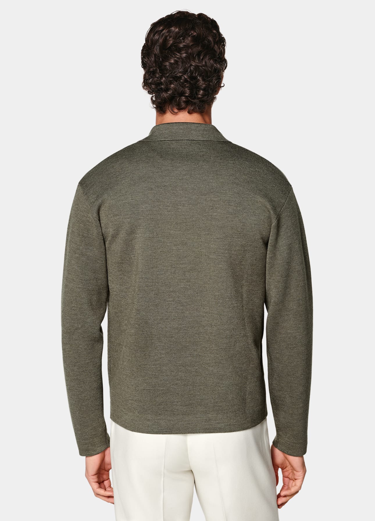 Long Sleeve Polo Cardigan
