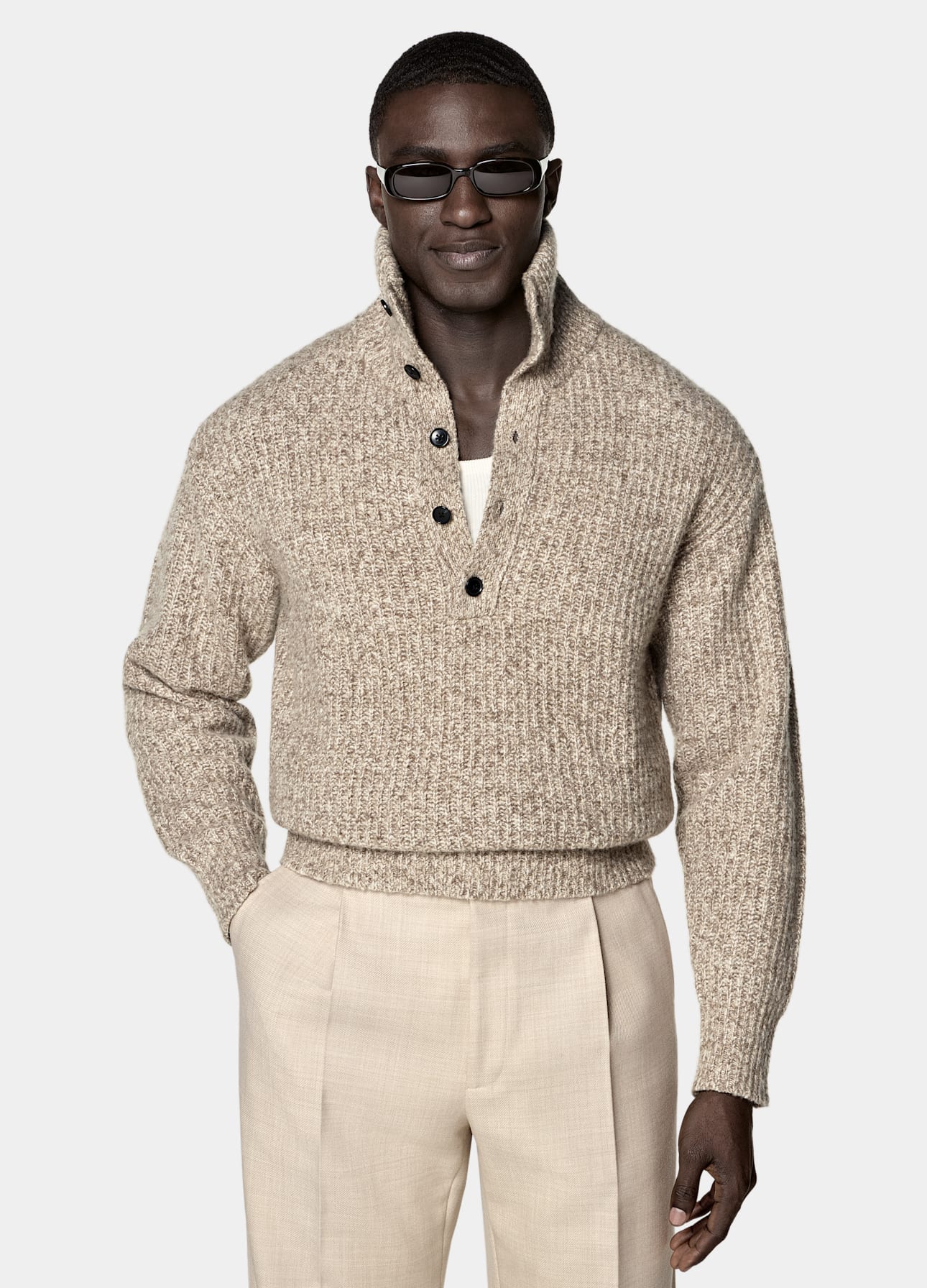 Long Sleeve Funnel-Neck