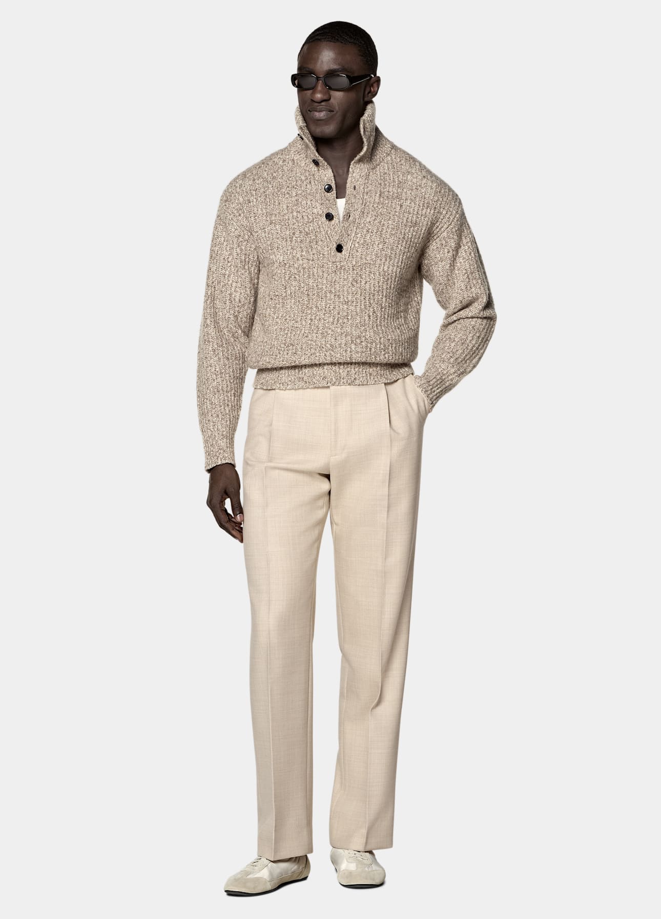 Long Sleeve Funnel-Neck