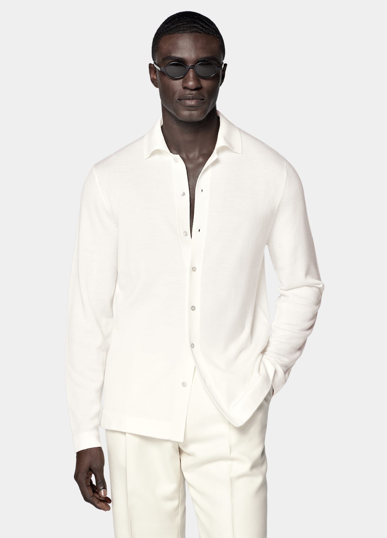 Long Sleeve Polo Cardigan