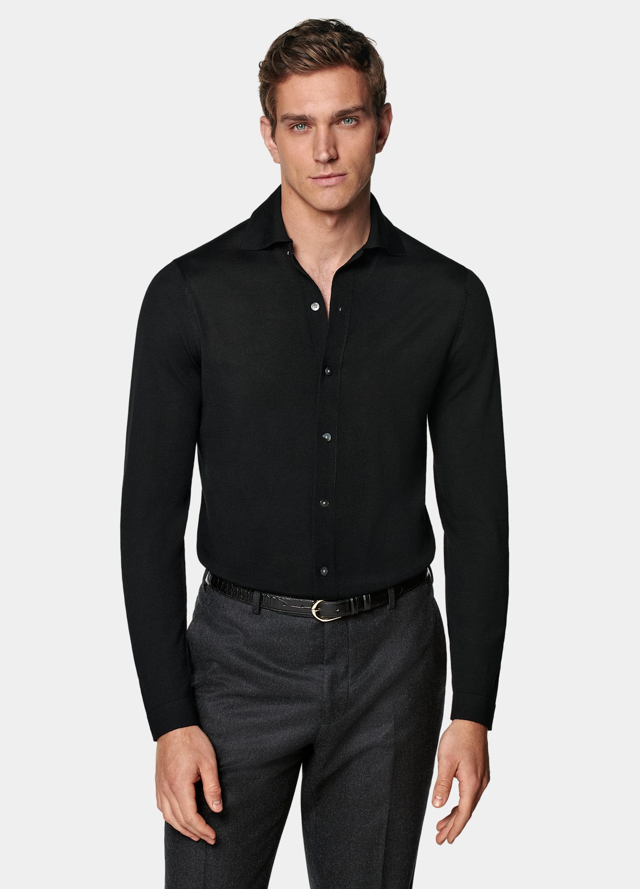 Long Sleeve Polo Cardigan
