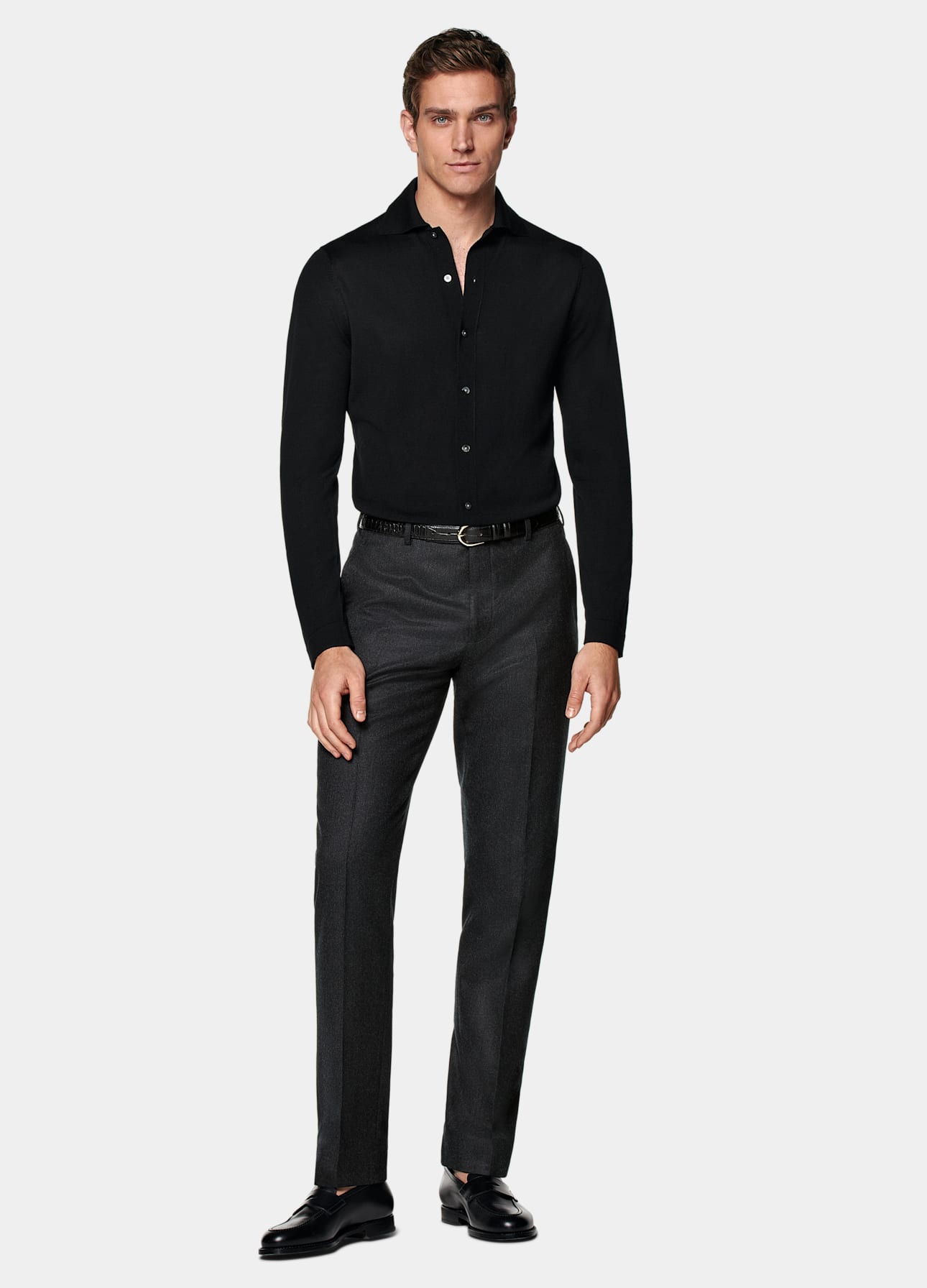 Long Sleeve Polo Cardigan