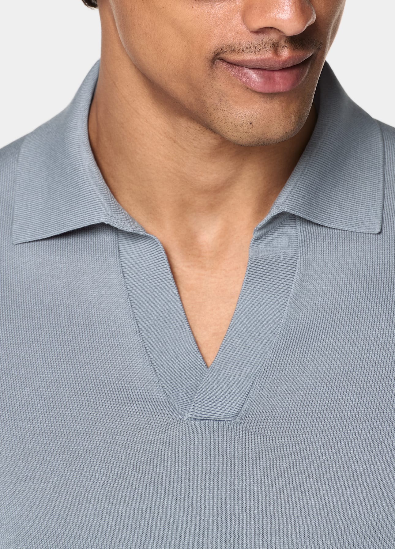 Buttonless Polo