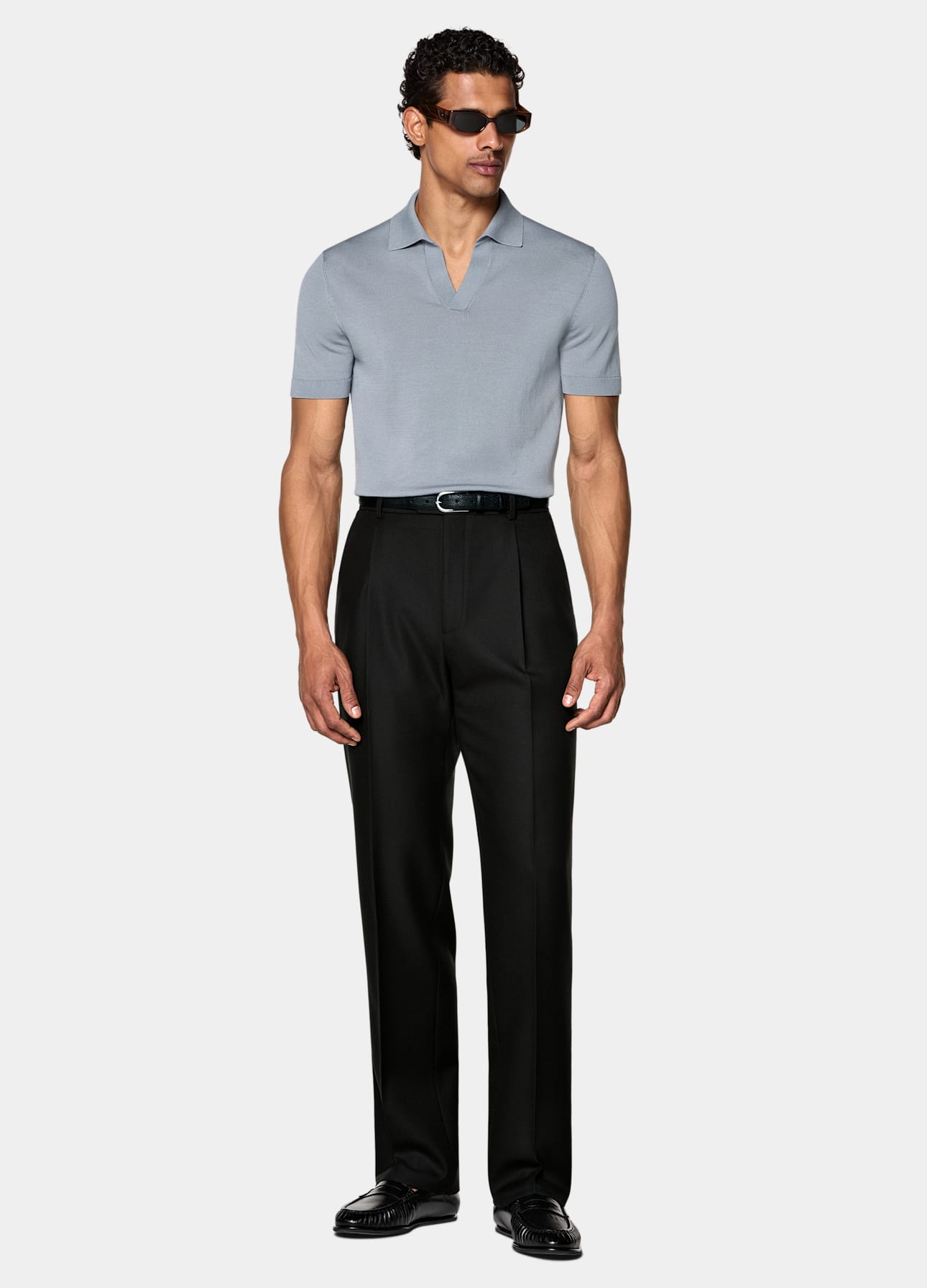 Buttonless Polo