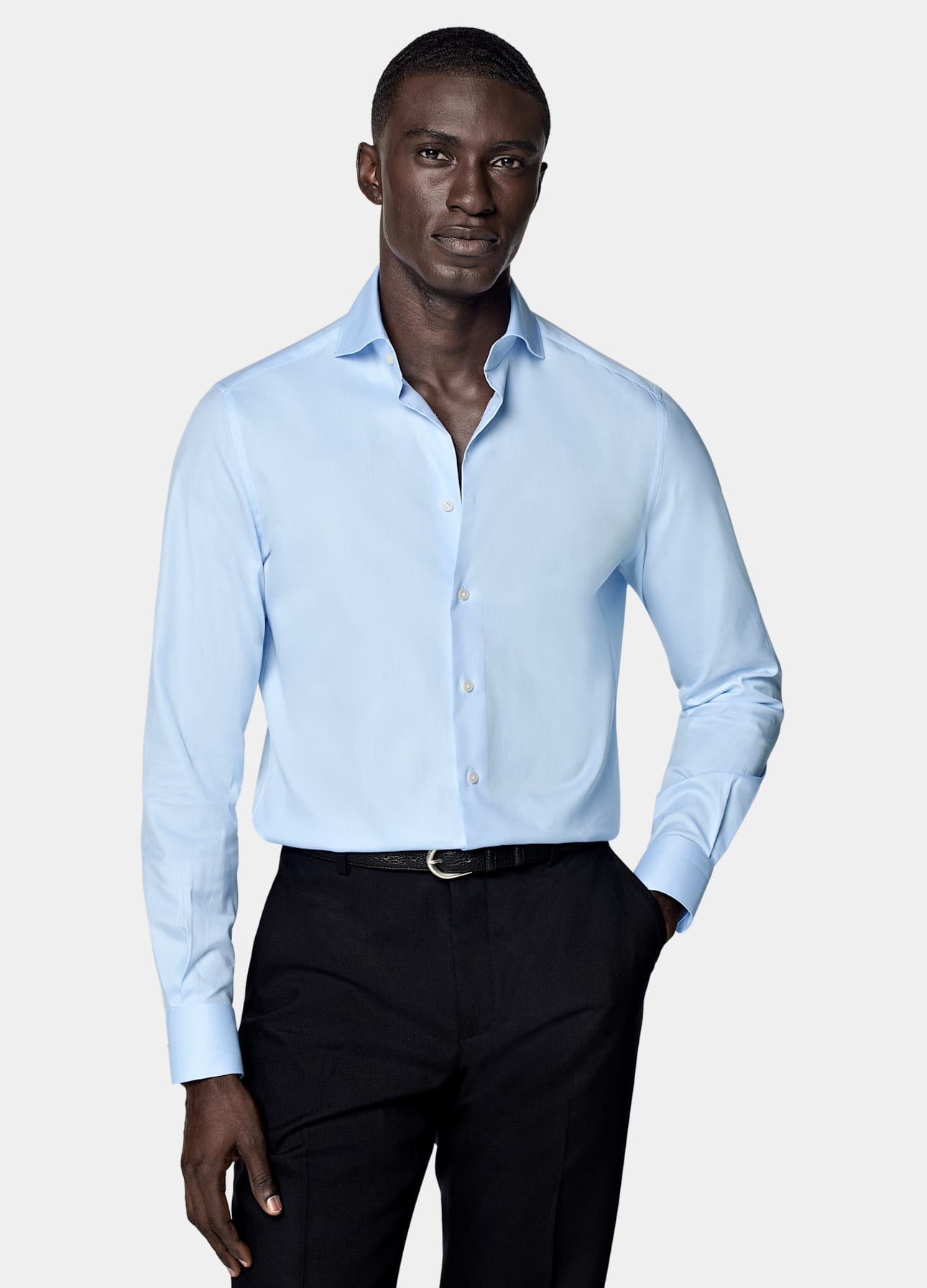 Tailored Fit Cutaway Collar Shirt