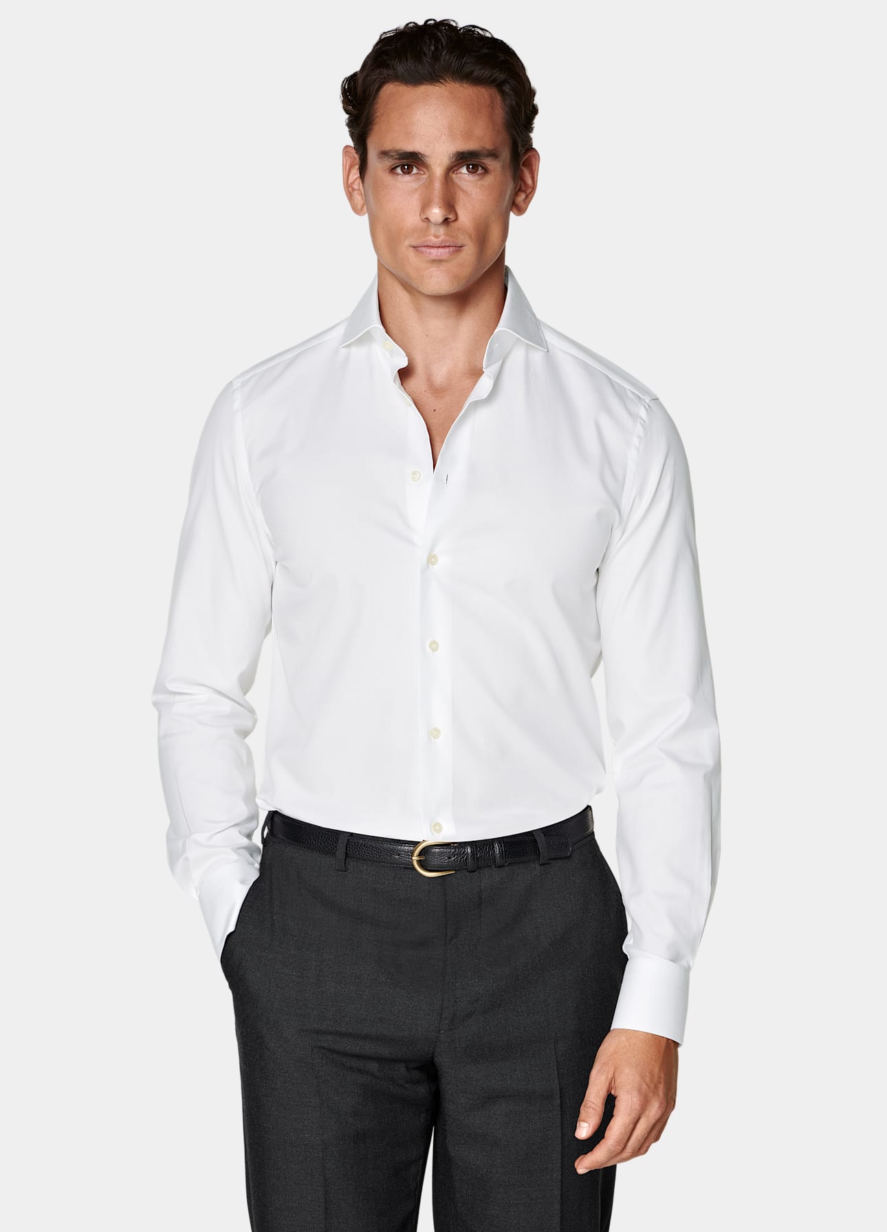 Tailored Fit Cutaway Collar Shirt