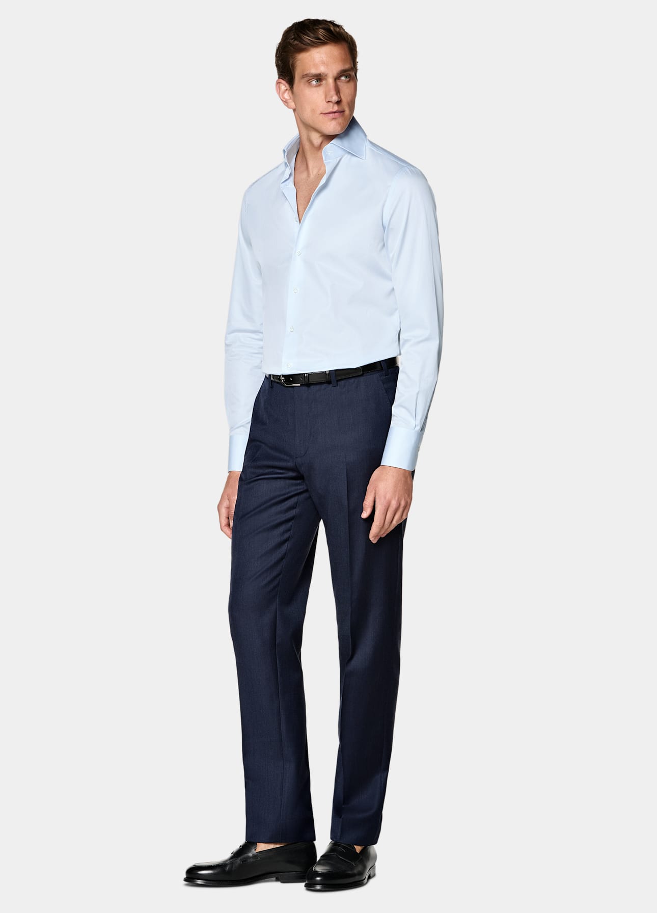 Tailored Fit Widespread Collar Shirt