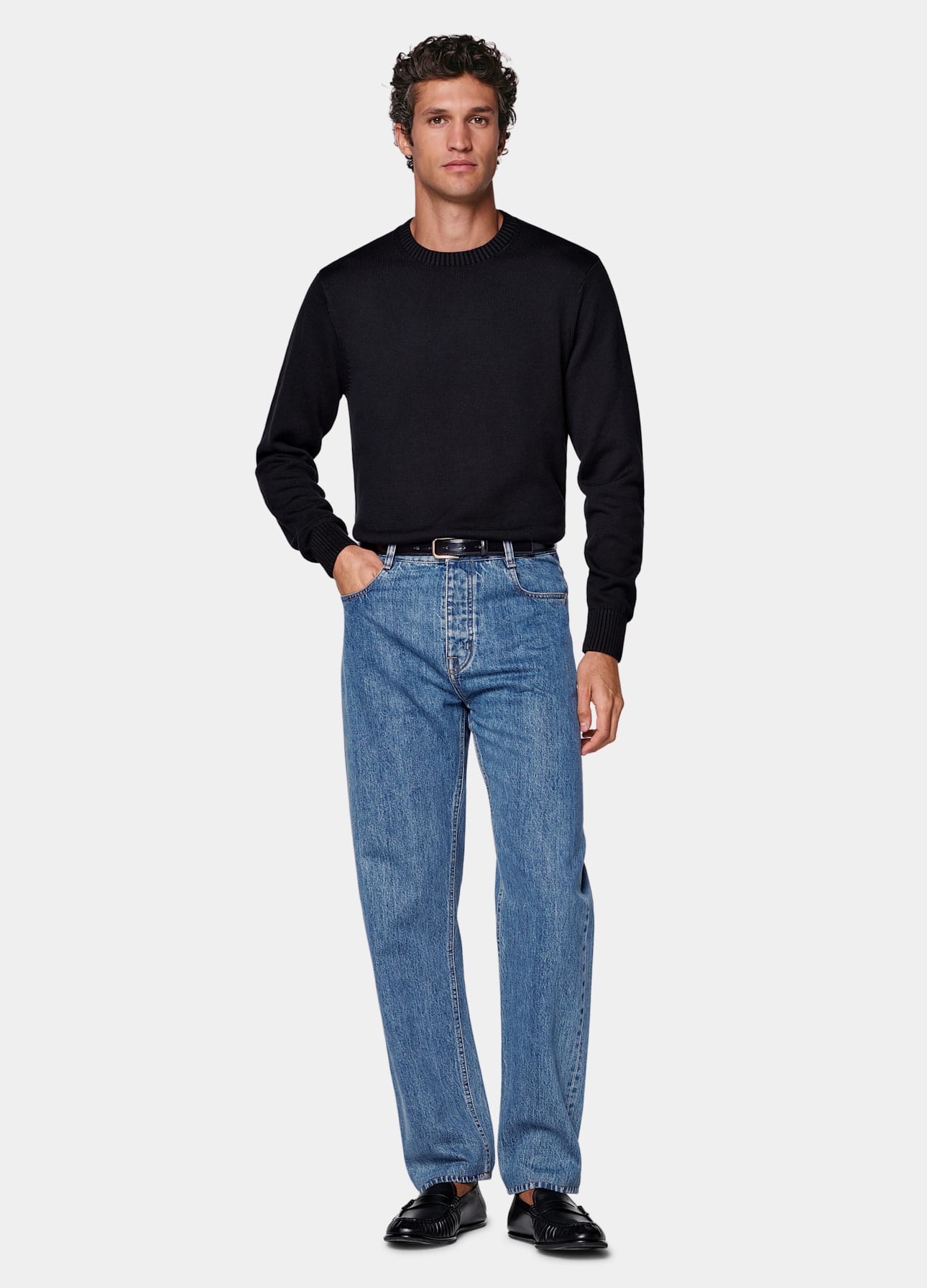 Straight Leg Tapered Jeans