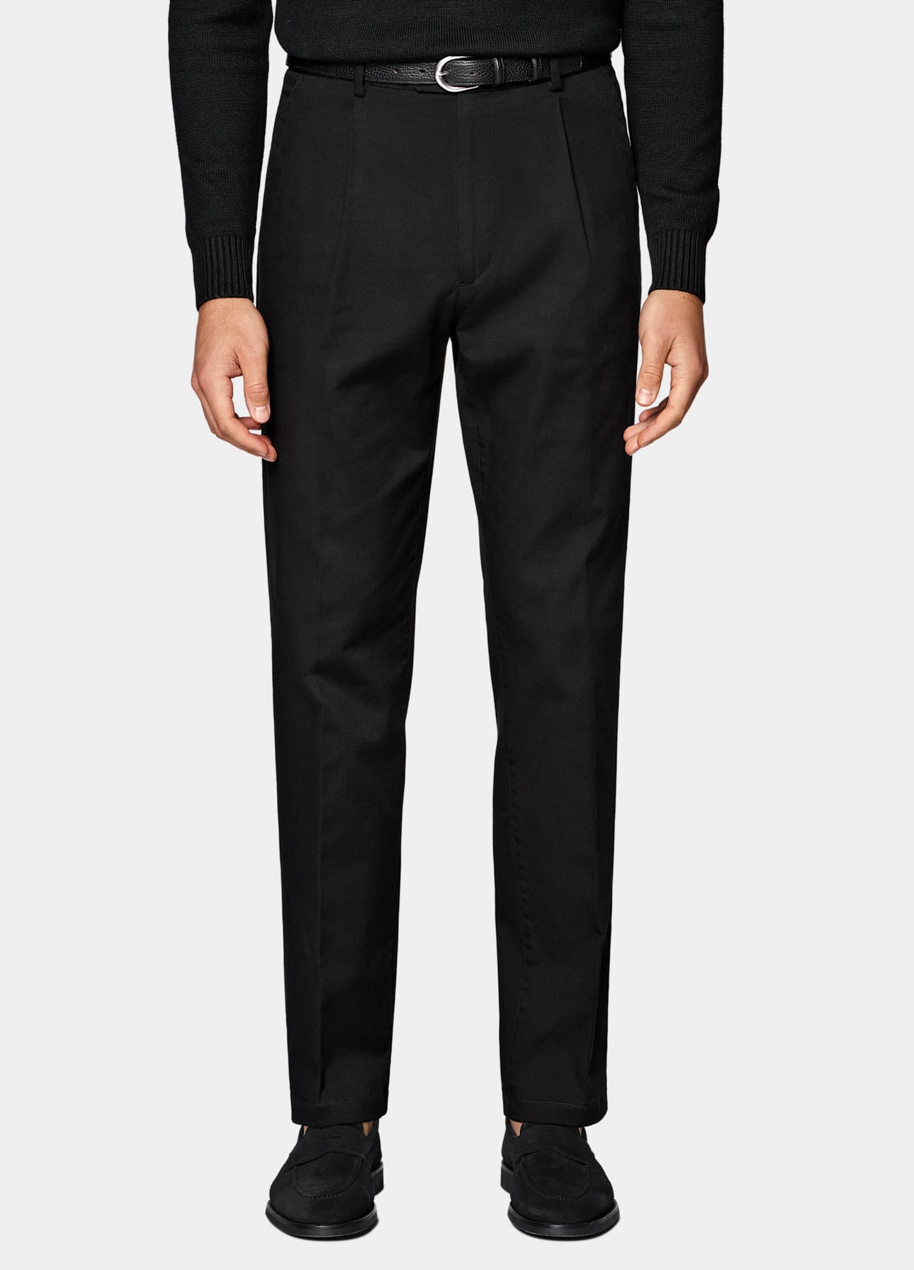Wide Leg Tapered Chinos