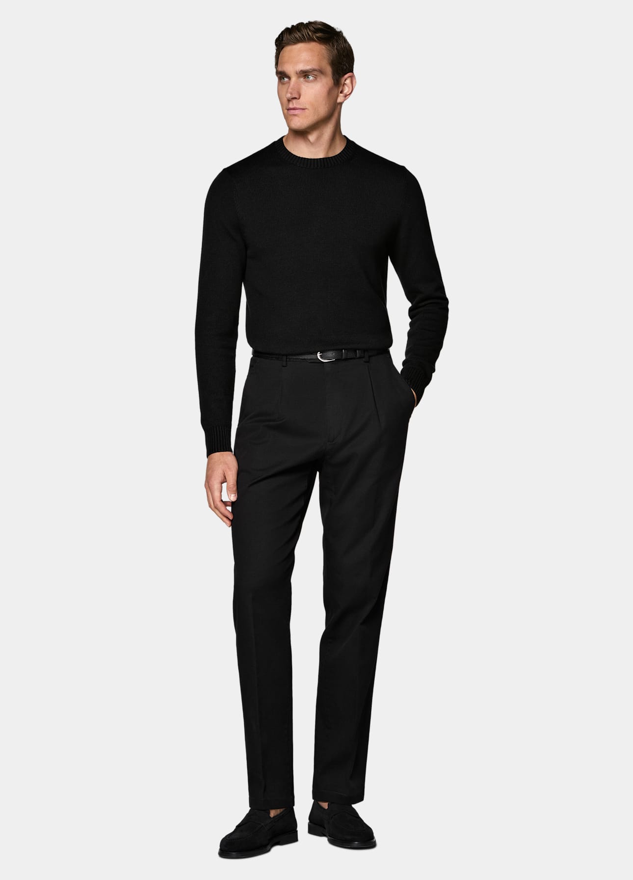 Wide Leg Tapered Chinos