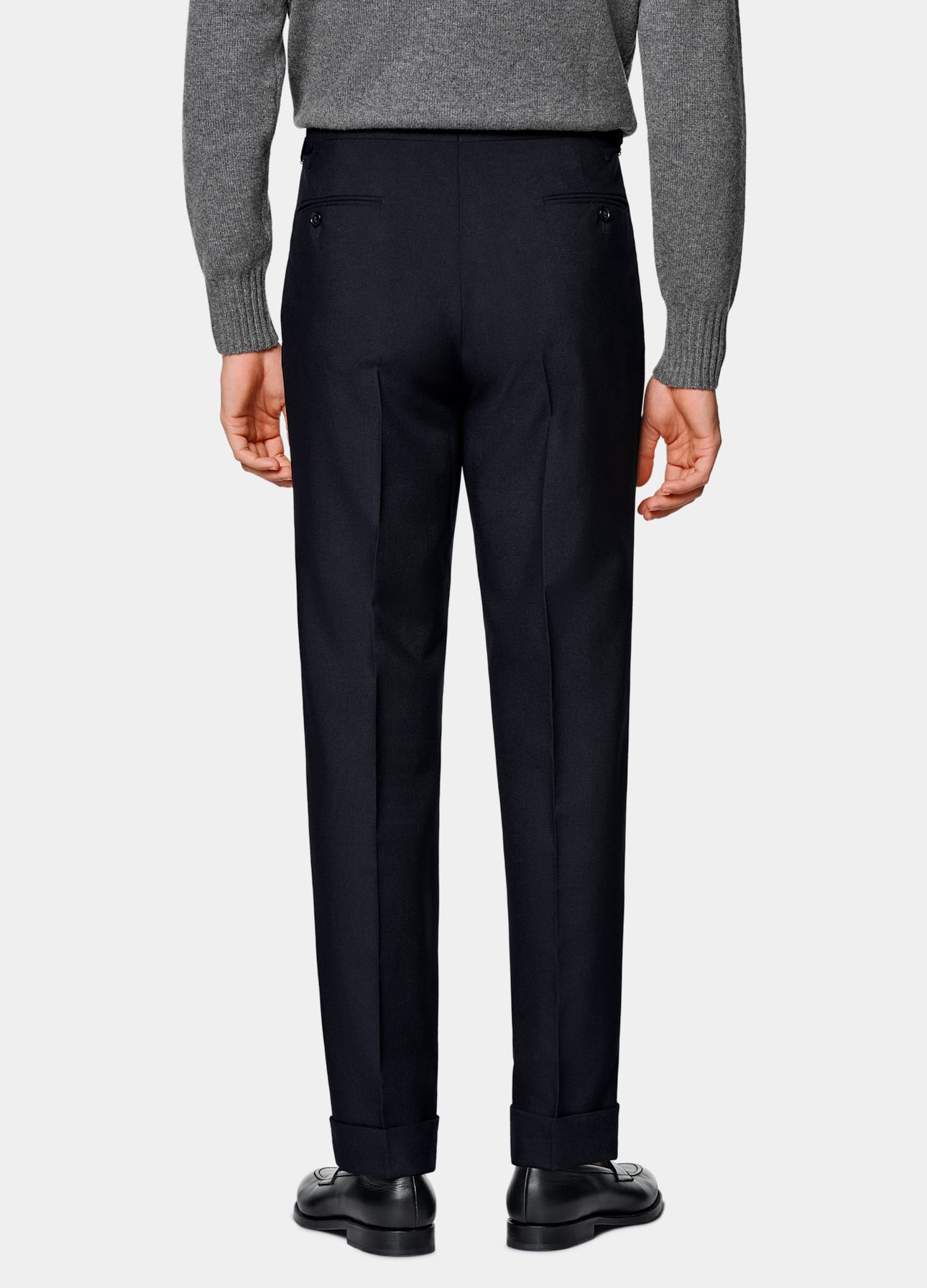Slim Leg Tapered Suit Pants