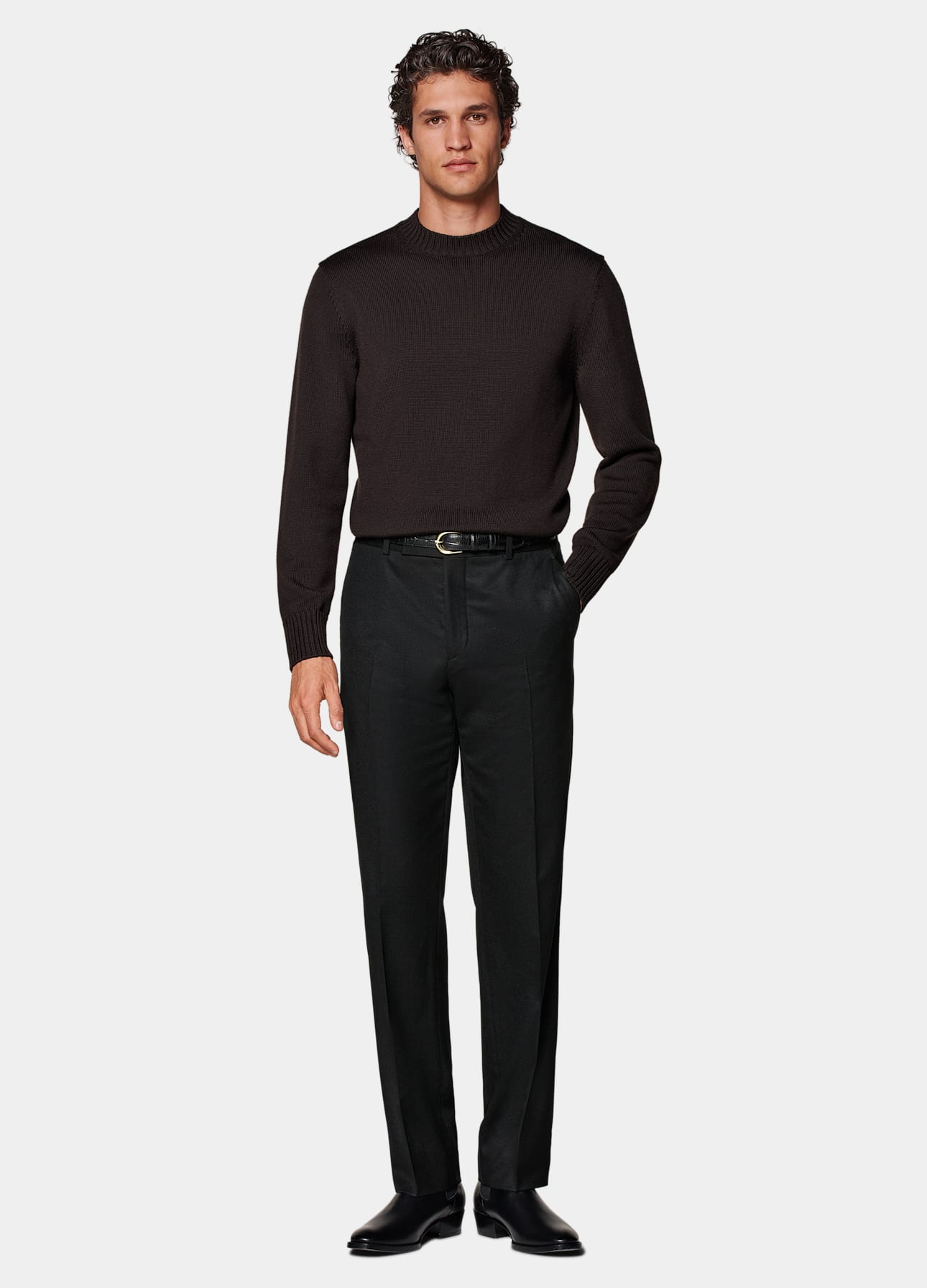 Straight Leg Suit Pants