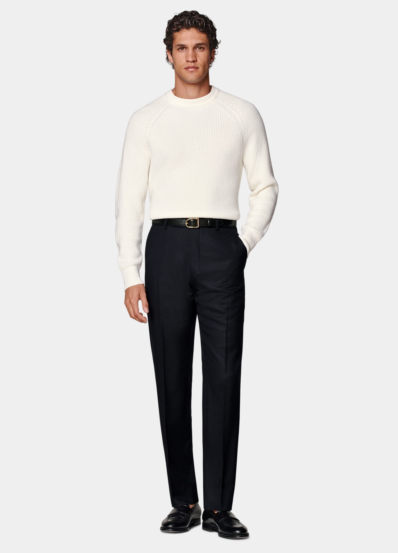 Straight Leg Suit Pants