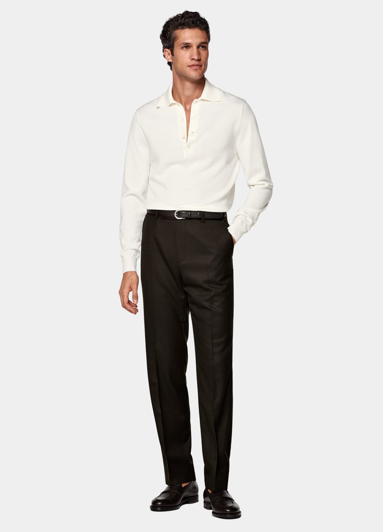 Straight Leg Suit Pants