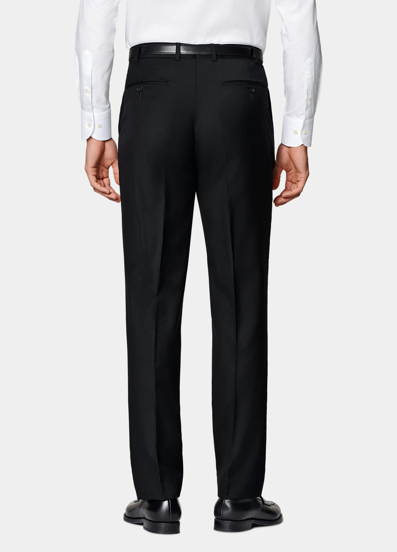 Slim Leg Straight Suit Pants