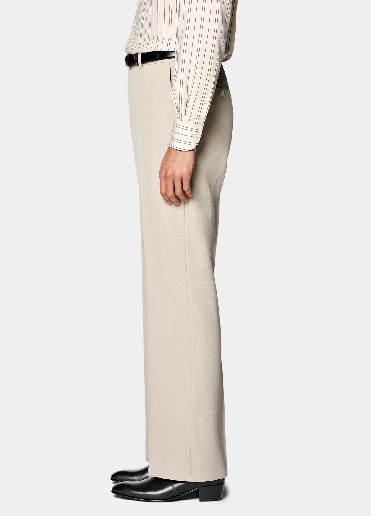 Wide Leg Flared Suit Pants