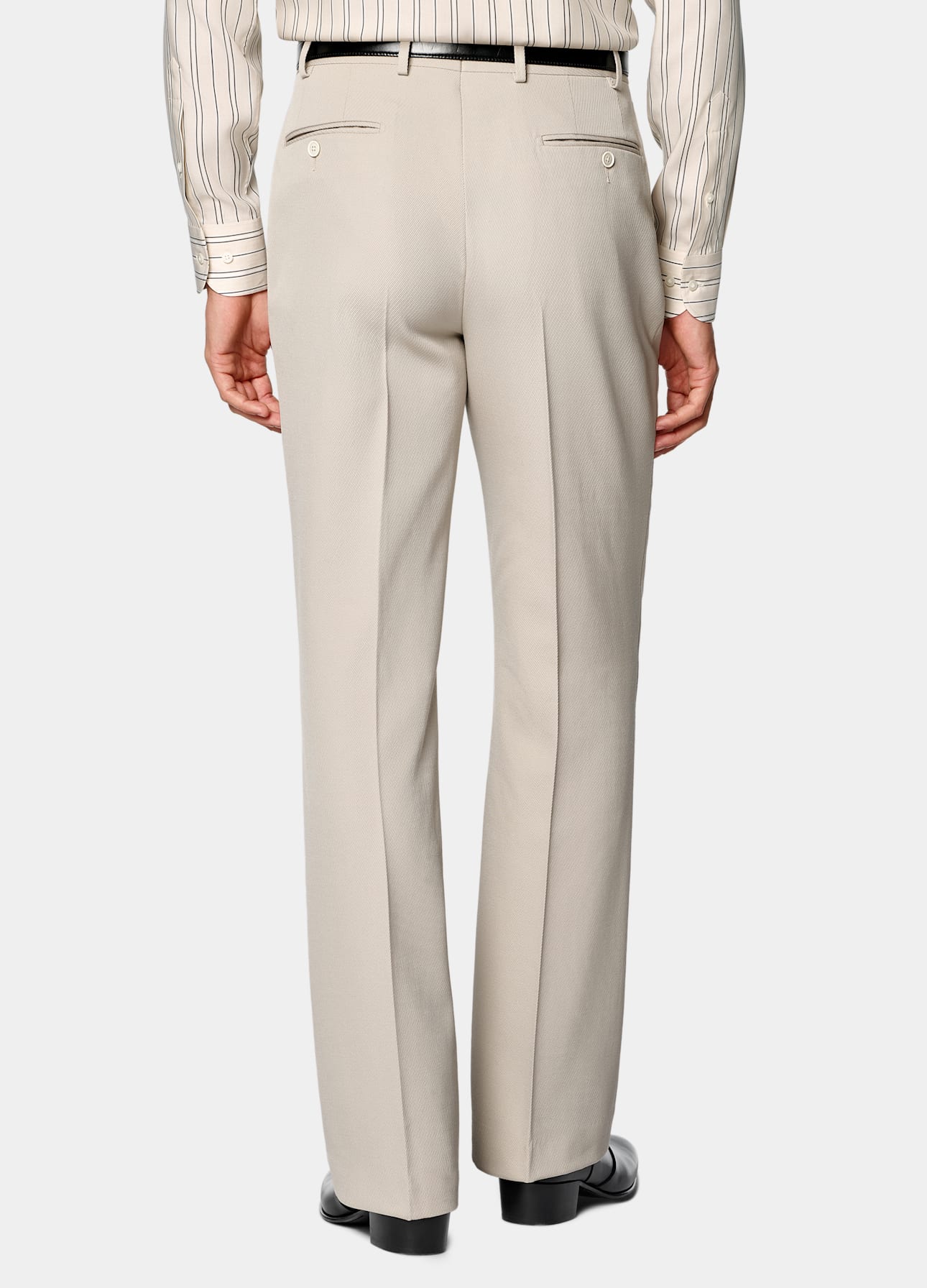 Wide Leg Flared Suit Pants