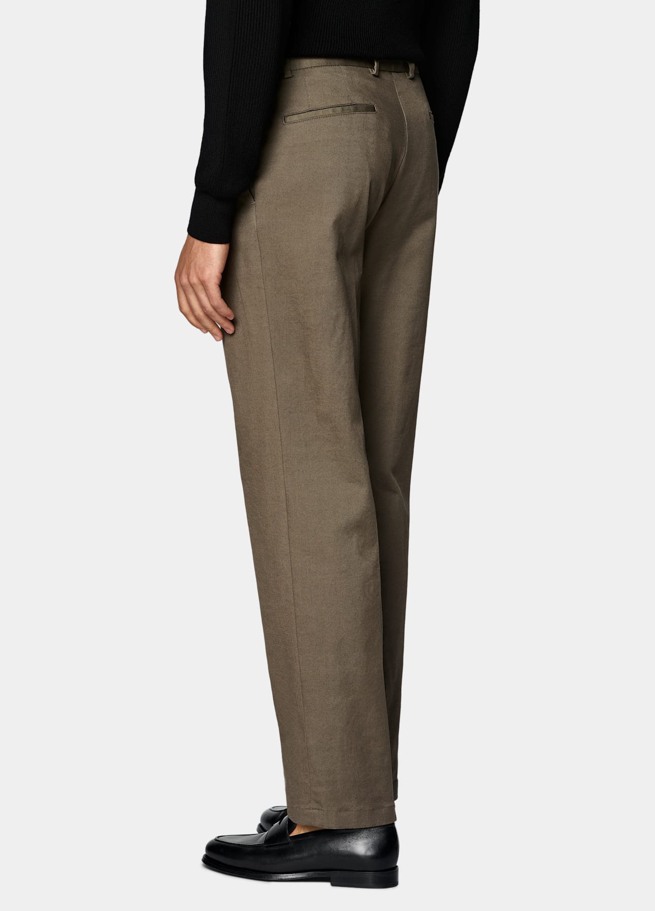 Wide Leg Tapered Chinos