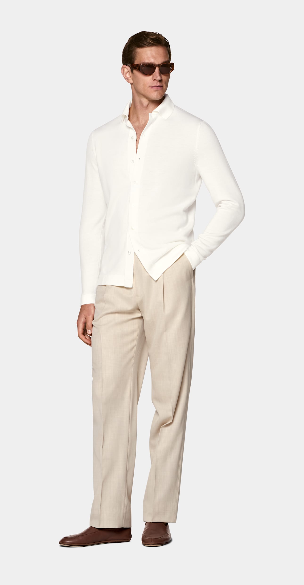Long Sleeve Polo Cardigan
