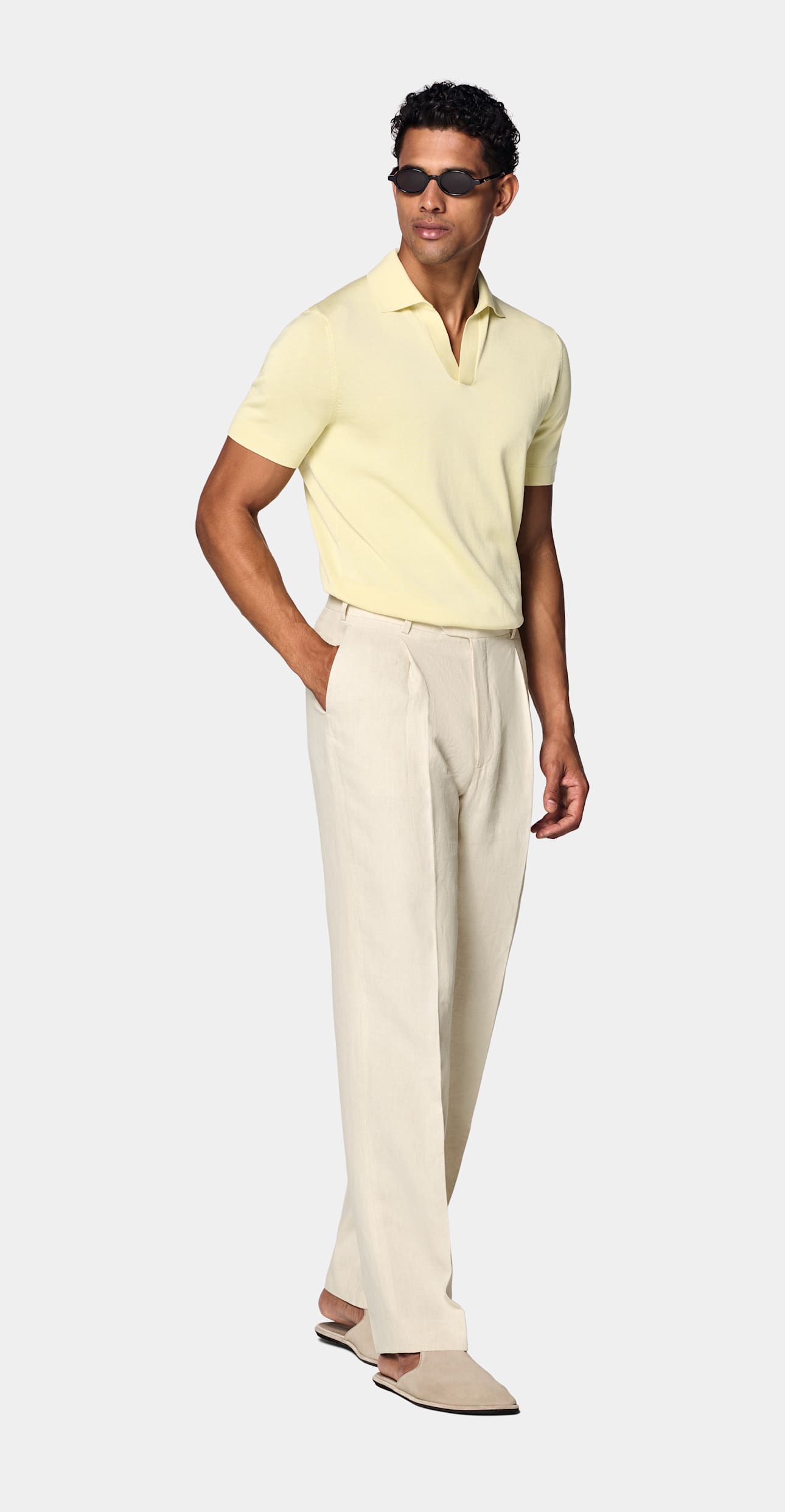 Buttonless Polo