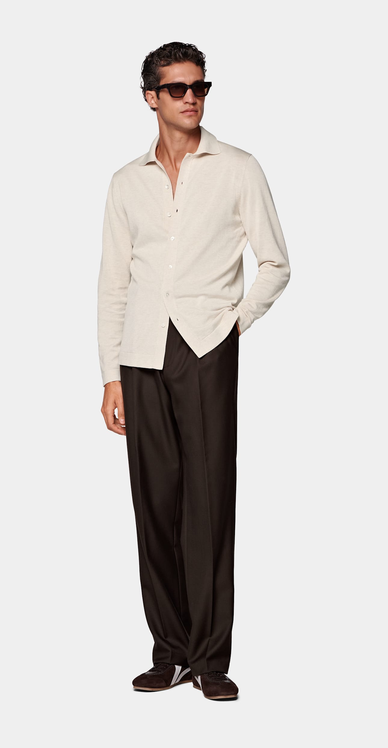 Long Sleeve Polo Cardigan