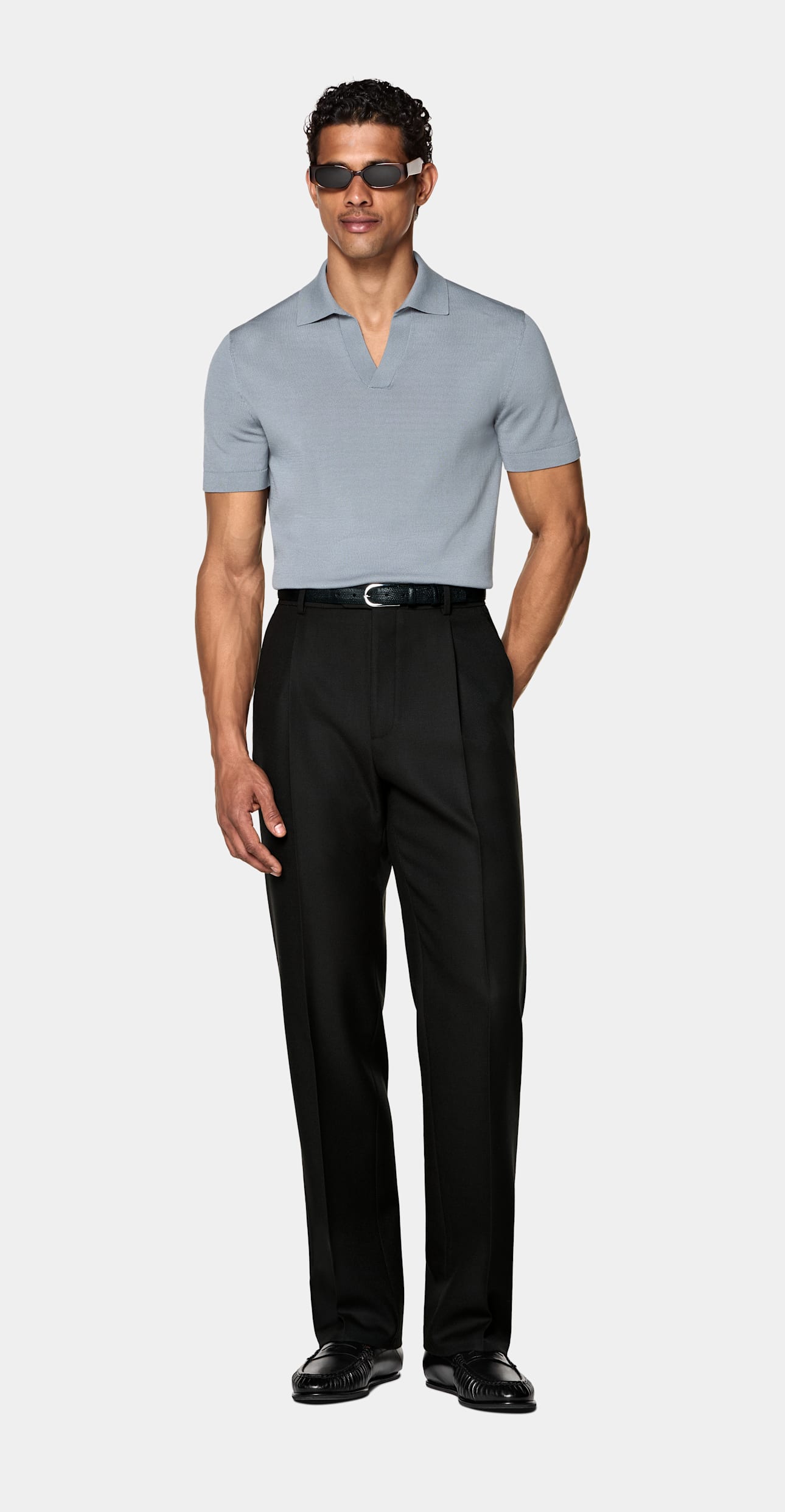 Buttonless Polo