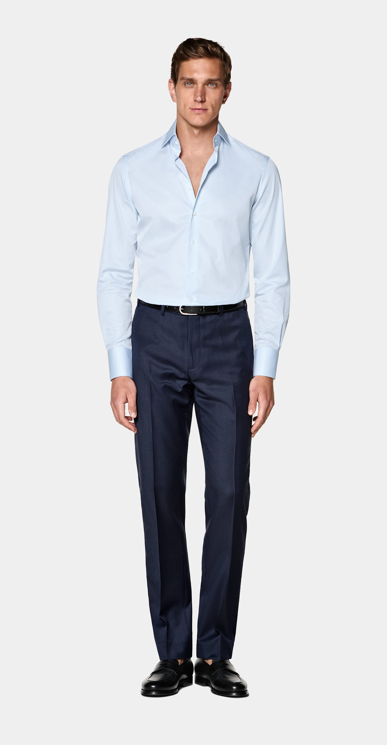 Tailored Fit Widespread Collar Shirt