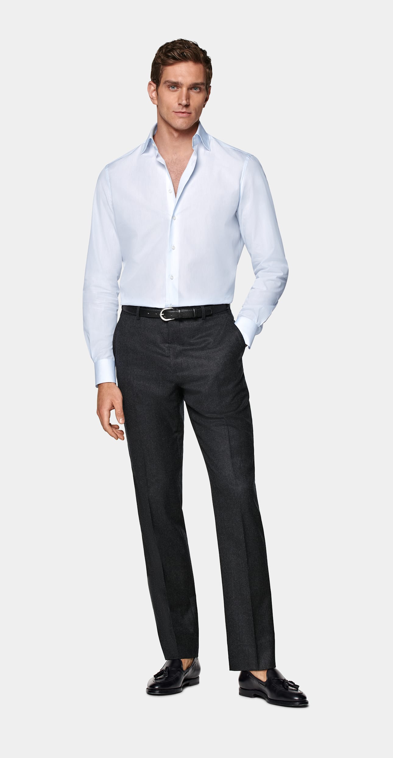 Tailored Fit Widespread Collar Shirt