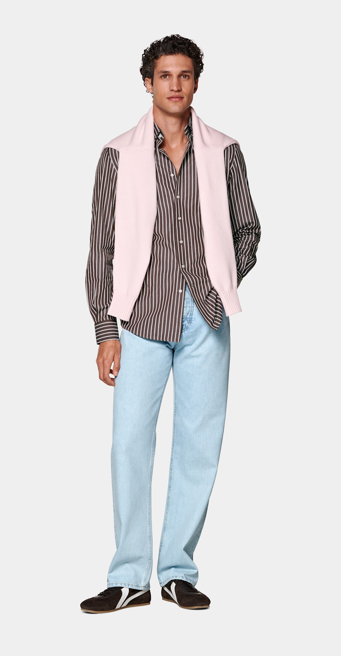 Relaxed Fit Point Collar Shirt