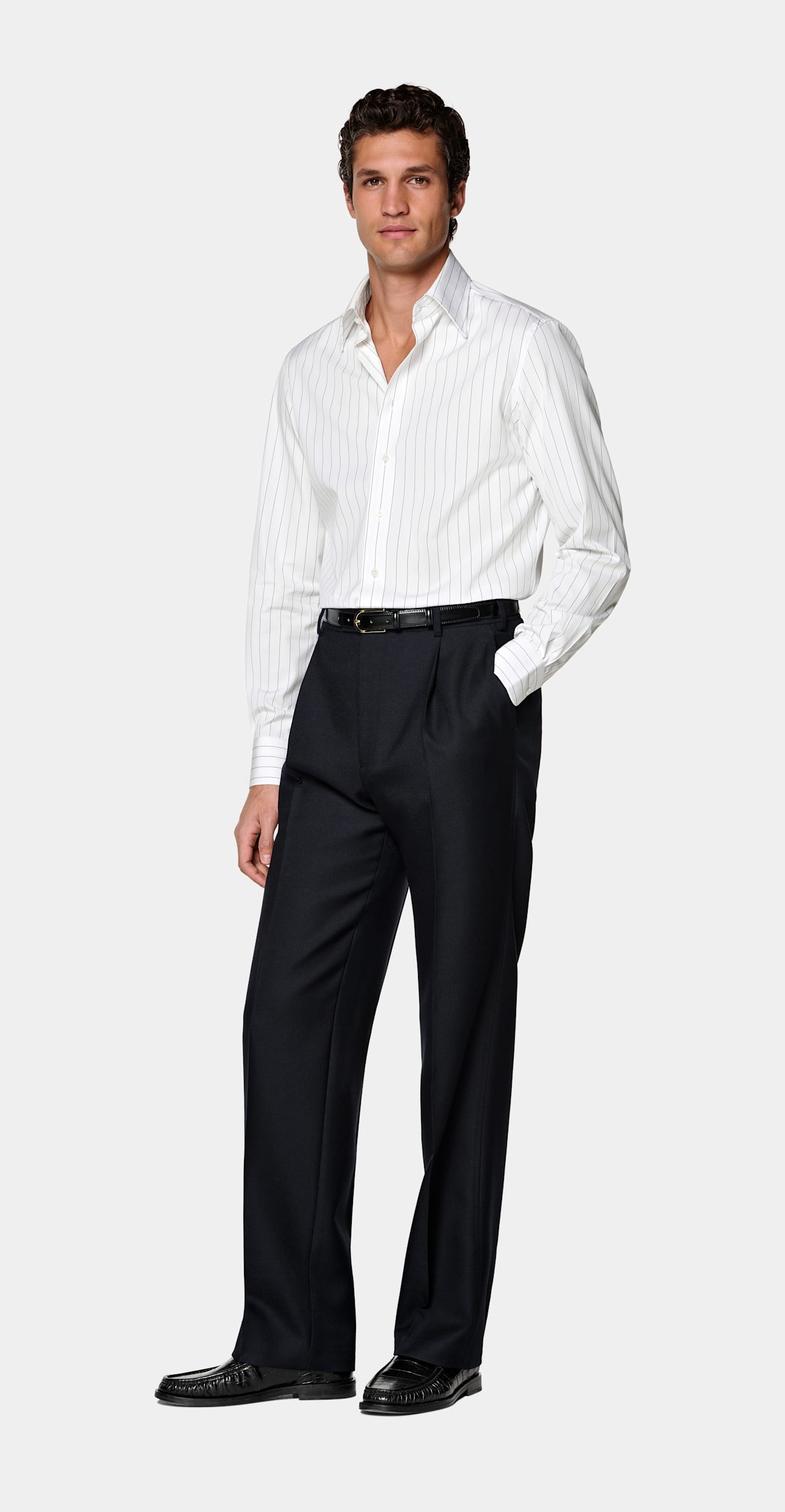 Tailored Fit Point Collar Shirt