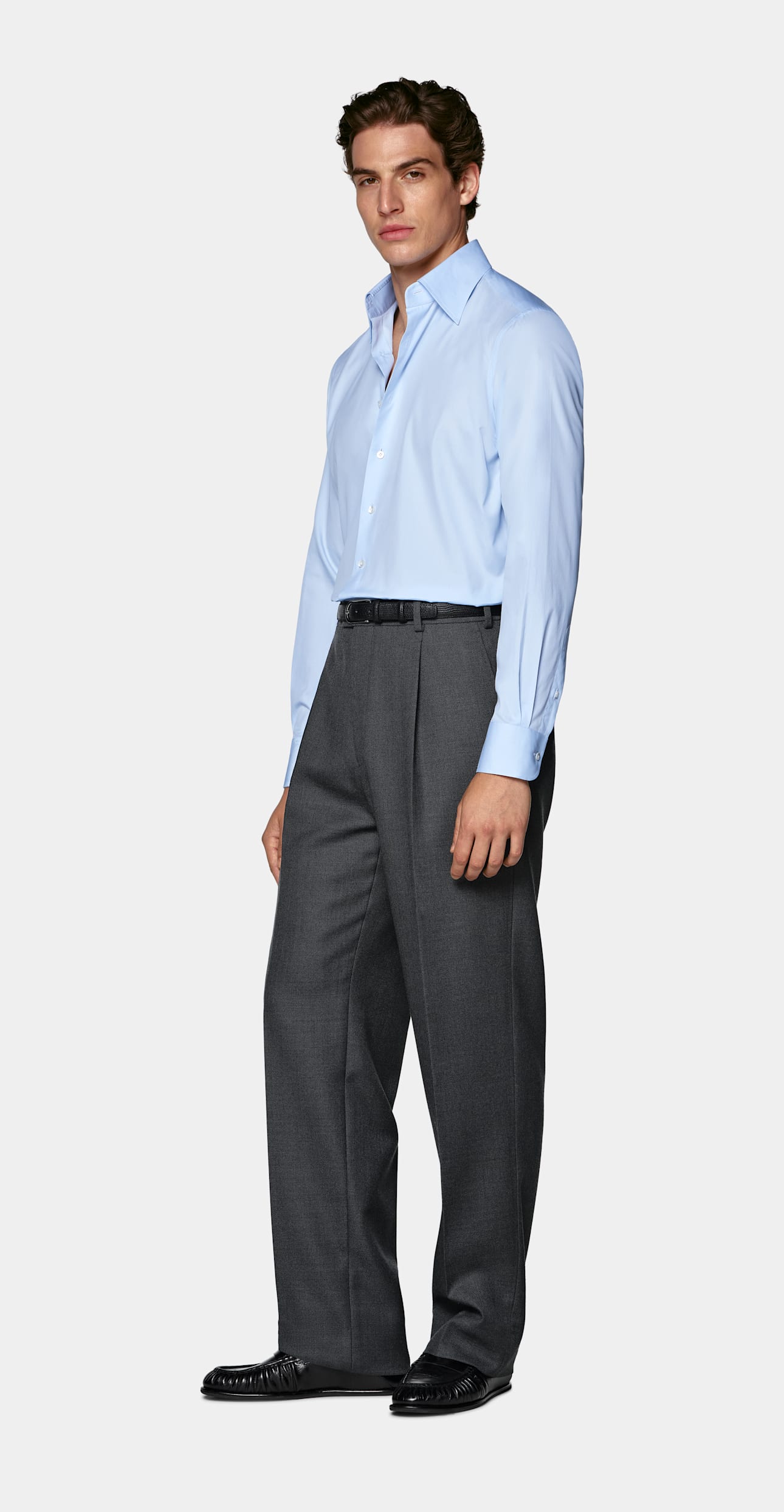 Tailored Fit Point Collar Shirt