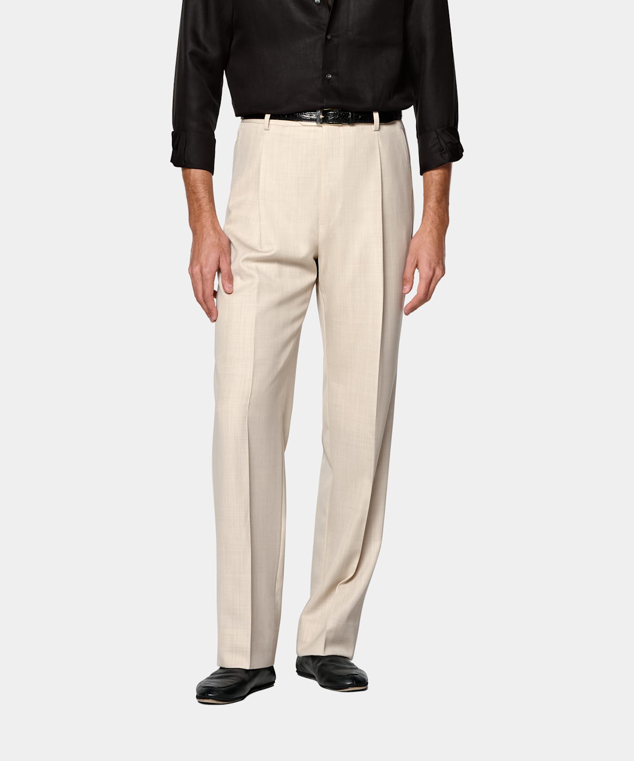 Wide Leg Straight Pants
