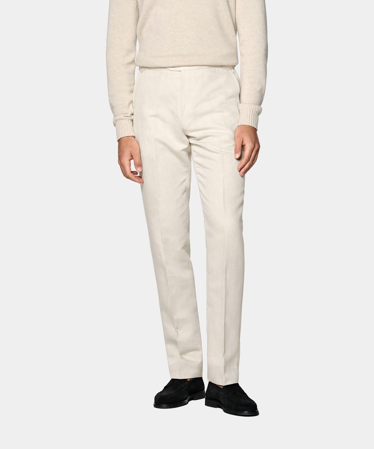 Straight Leg Suit Pants