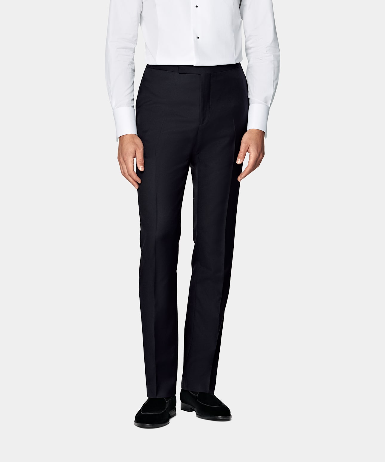 Slim Leg Straight Tuxedo Pants