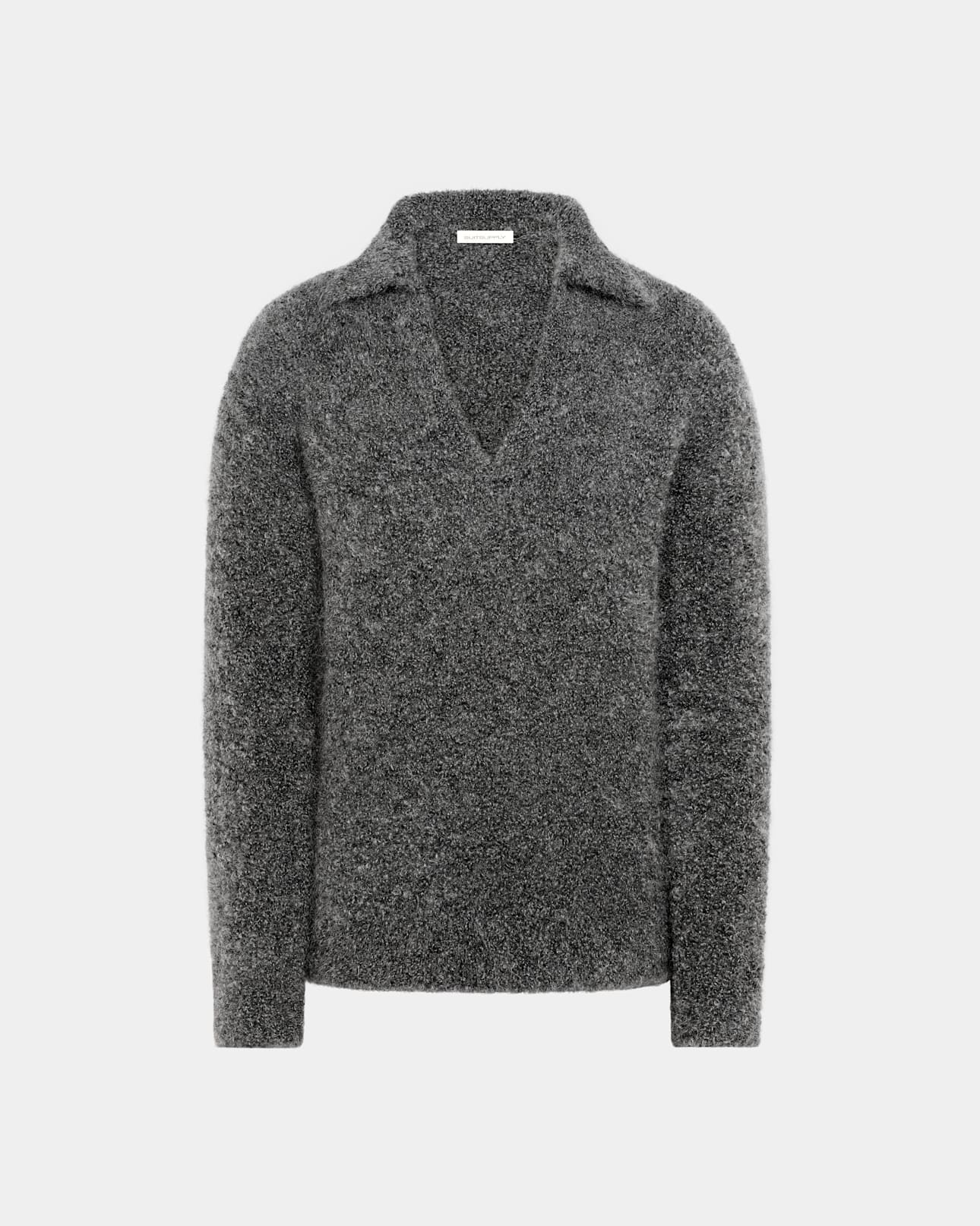 Long Sleeve Buttonless Polo