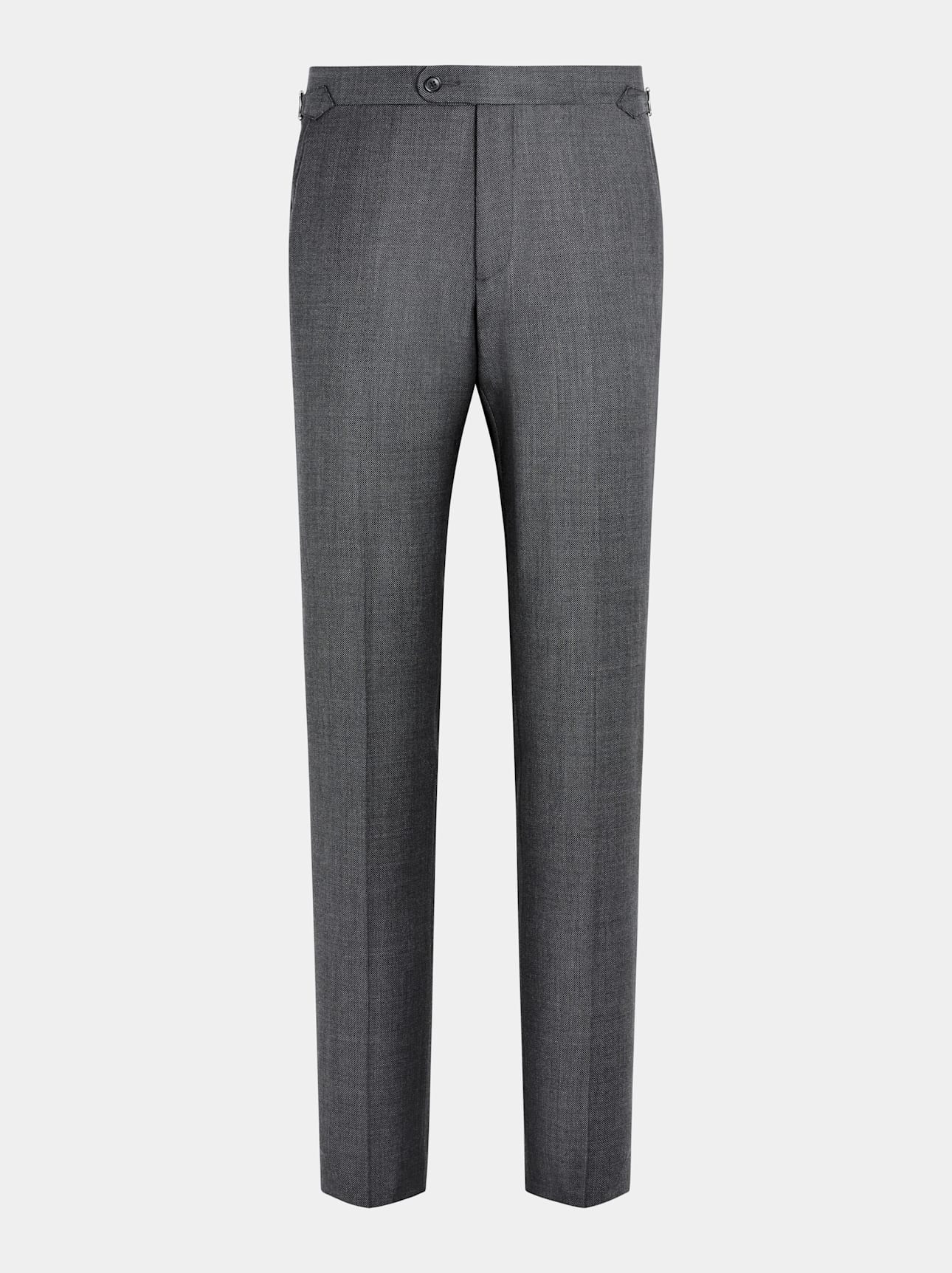 Slim Leg Straight Suit Pants