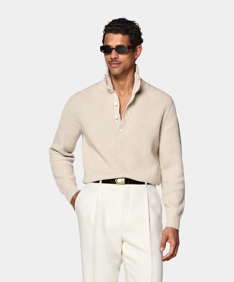 Long Sleeve Funnel-Neck