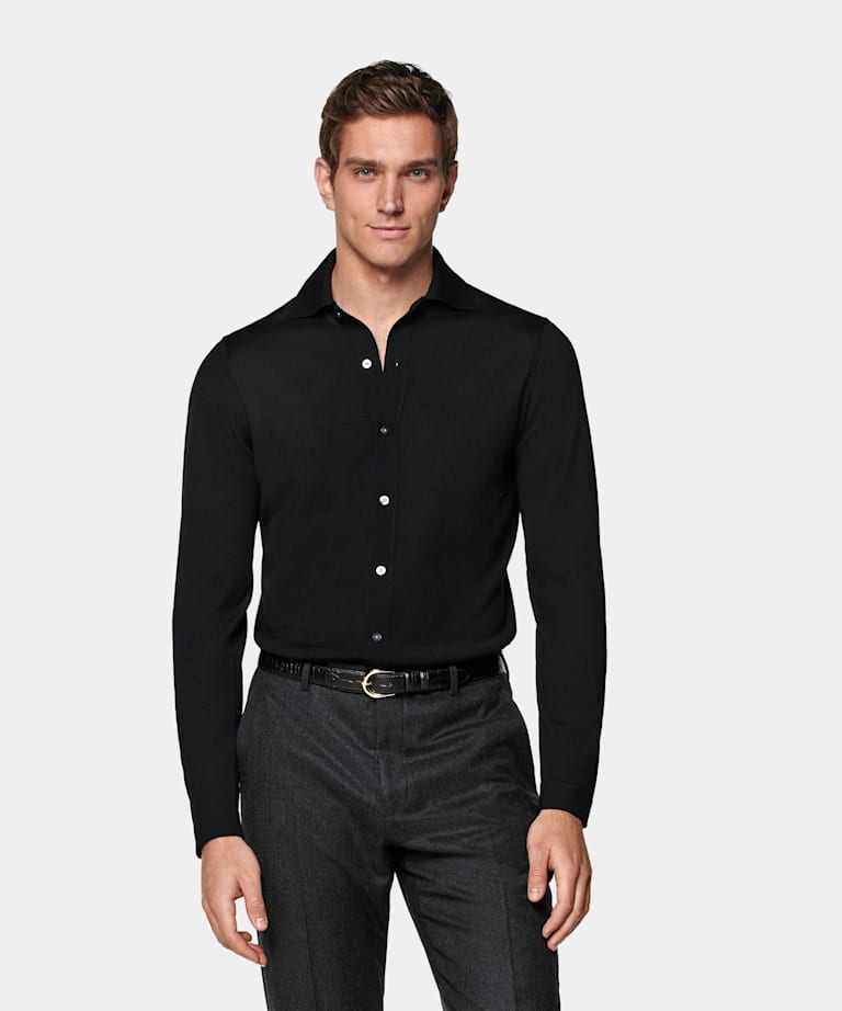 Long Sleeve Polo Cardigan