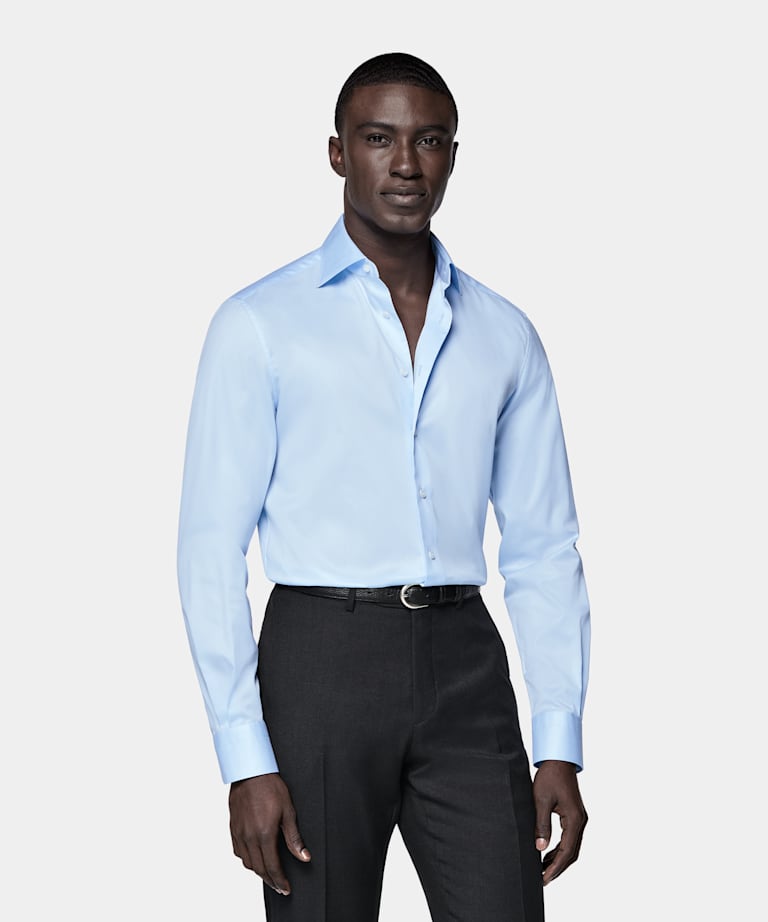 Tailored Fit Widespread Collar Shirt