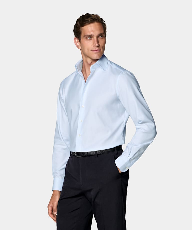 Tailored Fit Widespread Collar Shirt