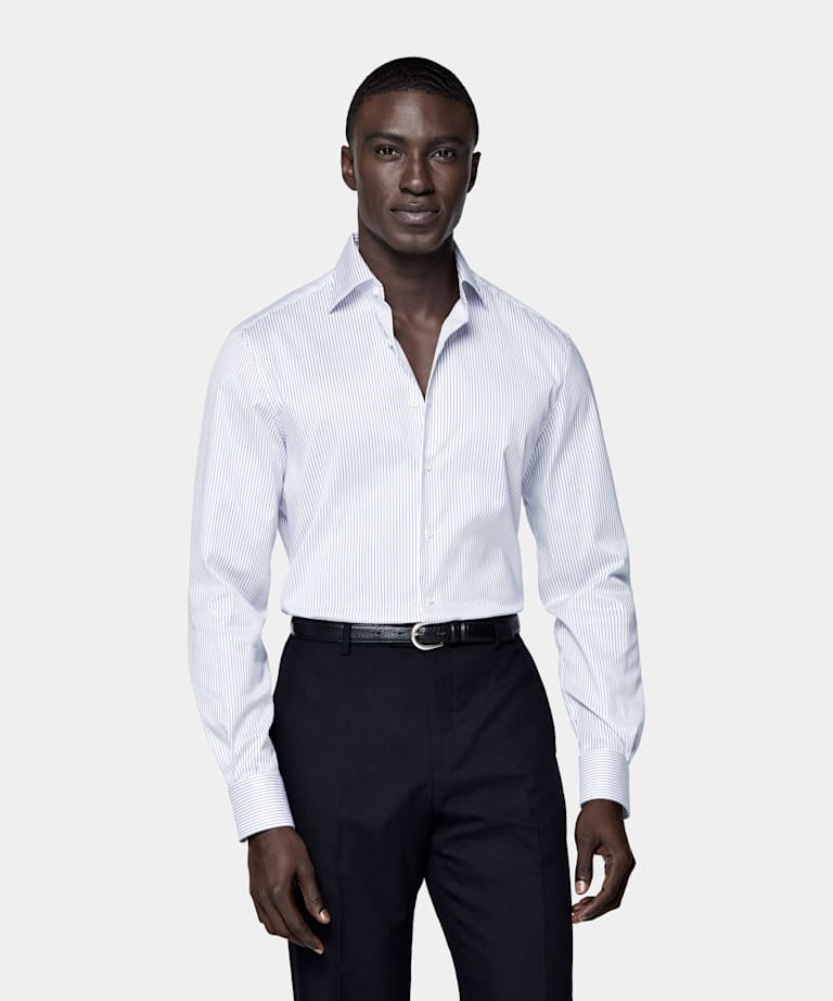 Tailored Fit Widespread Collar Shirt