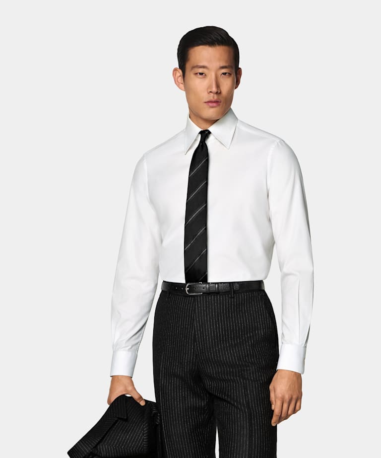 Tailored Fit Point Collar Shirt